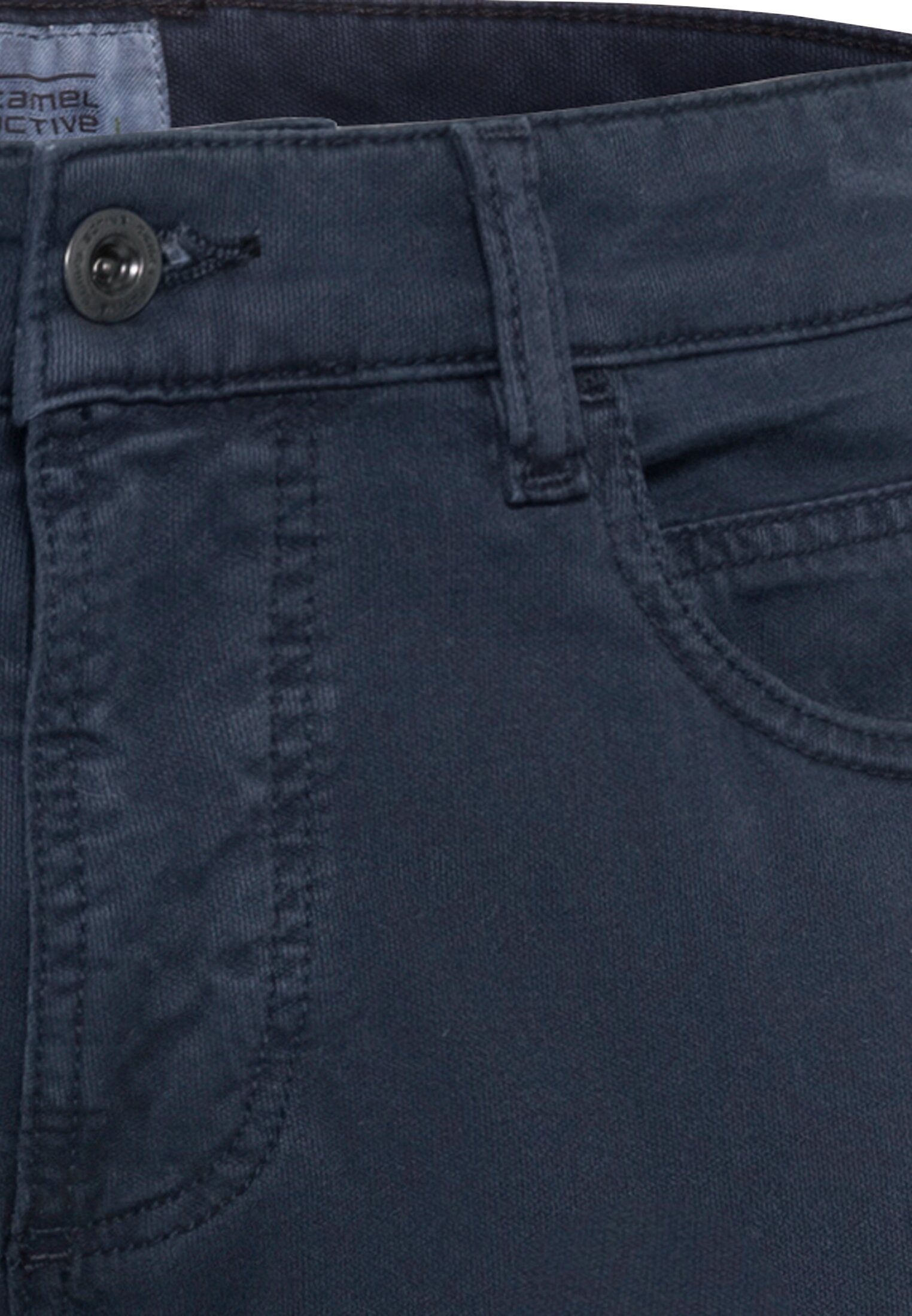 camel active 5-Pocket-Jeans Canvas Regular Dunkelblau Fit 5-Pocket Hose