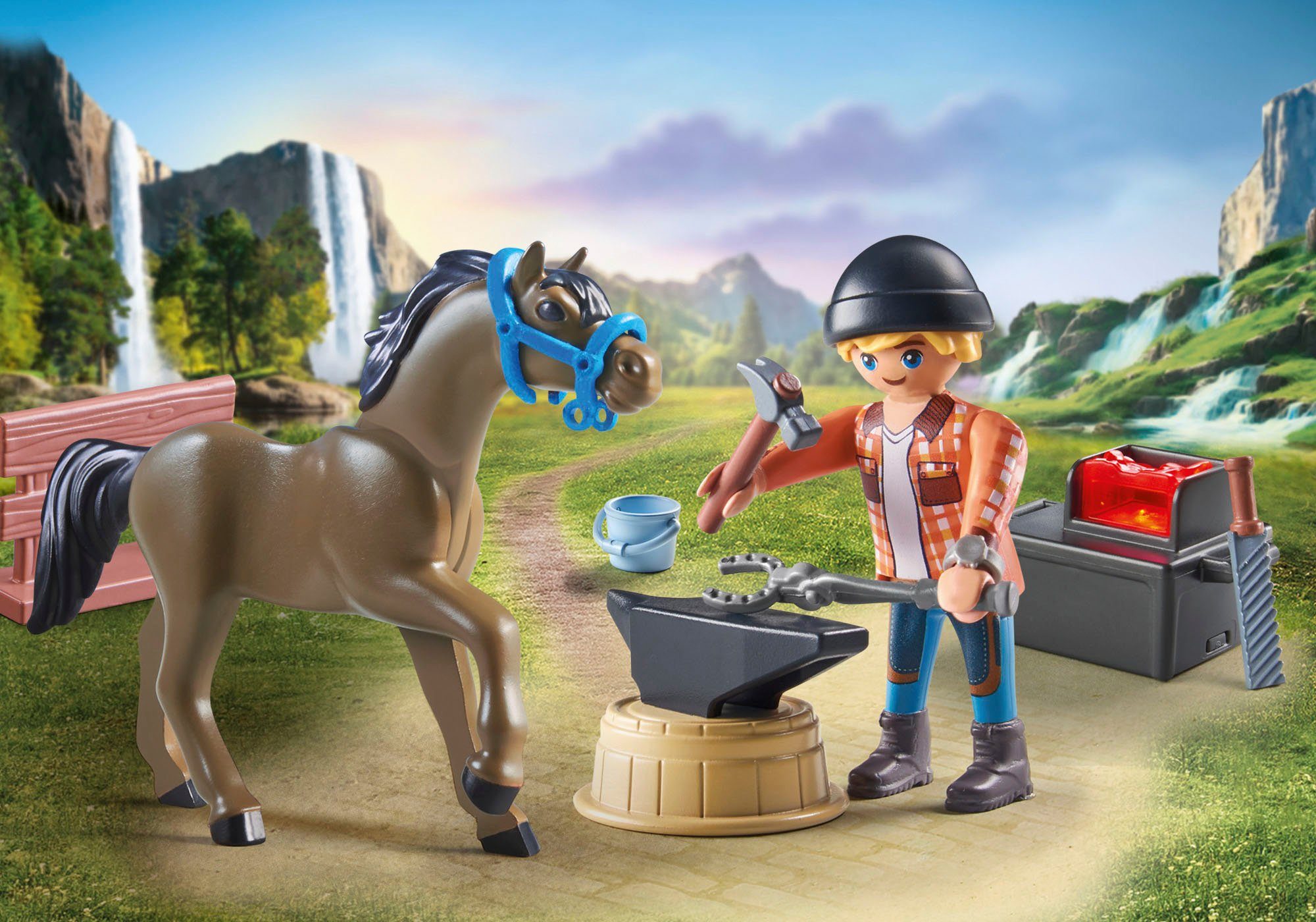 Playmobil® Hufschmied Ben & Achilles (71357), Horses of Waterfall Konstrukt günstig online kaufen