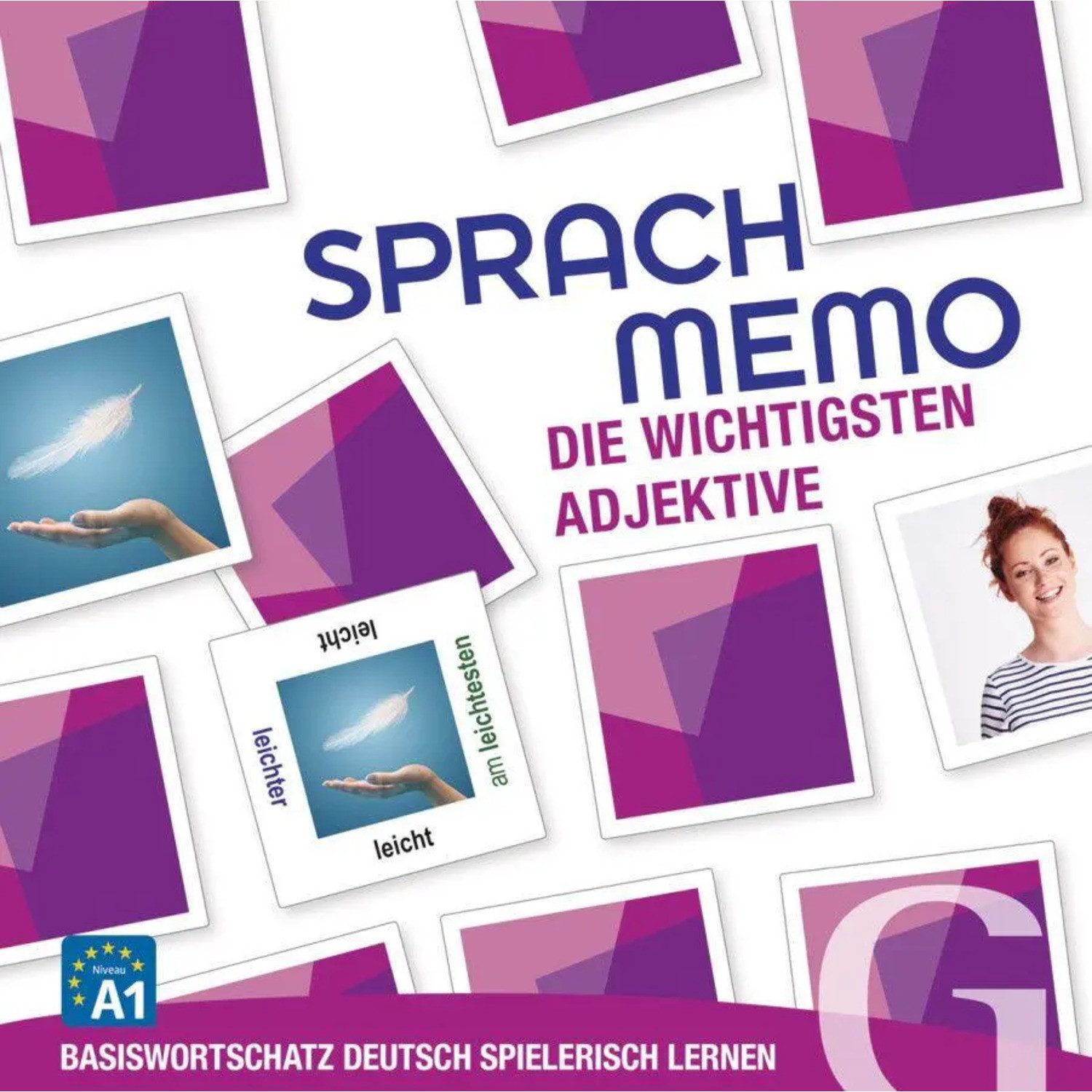 Hueber Verlag Spiel SPRACHMEMO Die wichtigsten Adjektive