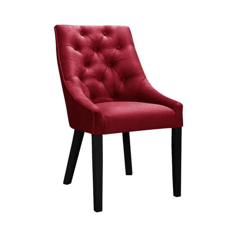 JVmoebel Stuhl Sessel Stuhl 1x Esszimmer Fernseh Lounge Textil Sitz Chesterfield