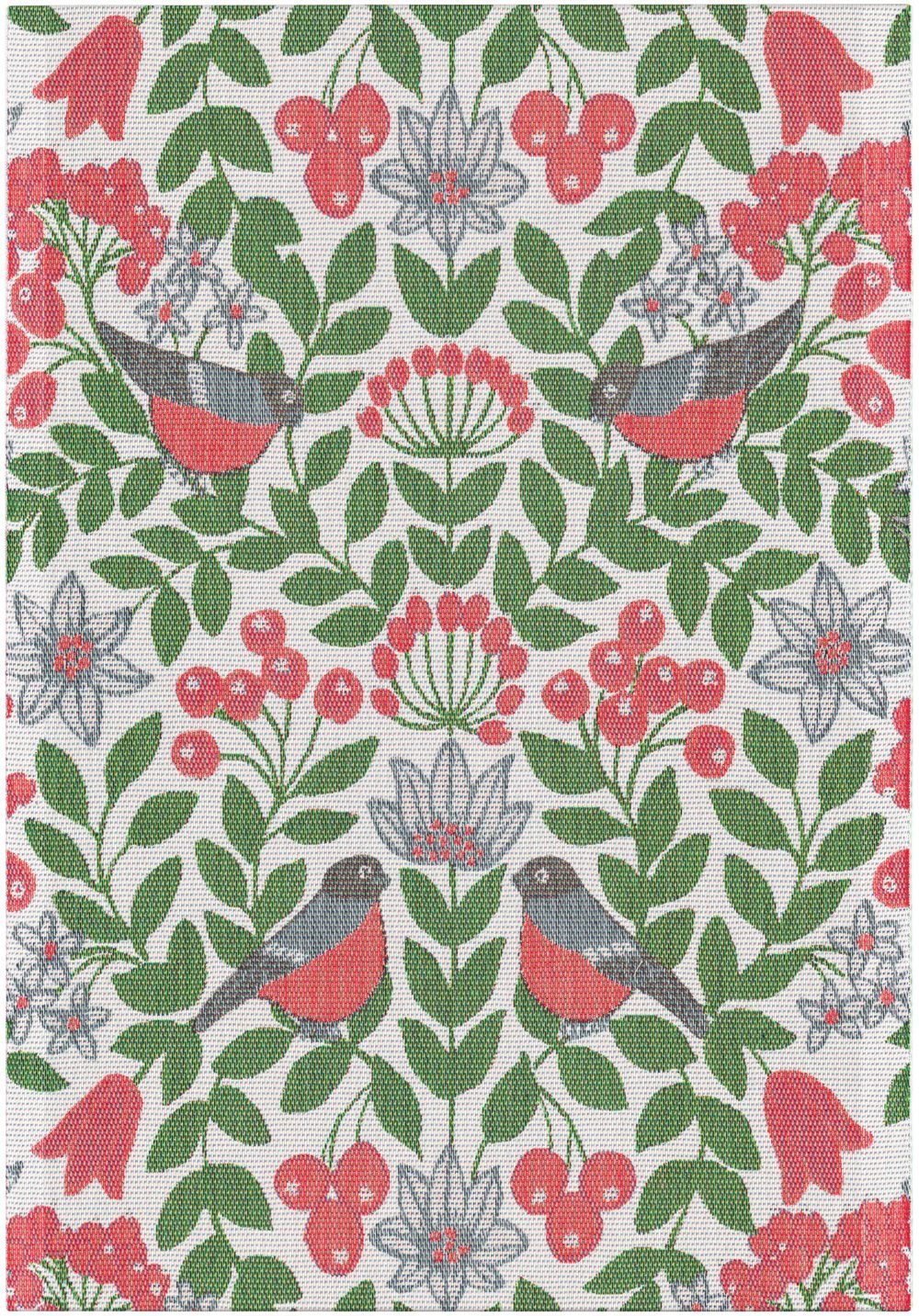 EKELUND MASTER WEAVERS 1692 Geschirrtuch Küchenhandtuch Arvid grün 35x50 cm, (1-tlg., 1 x Geschirrtuch), Pixel gewebt (6-farbig)