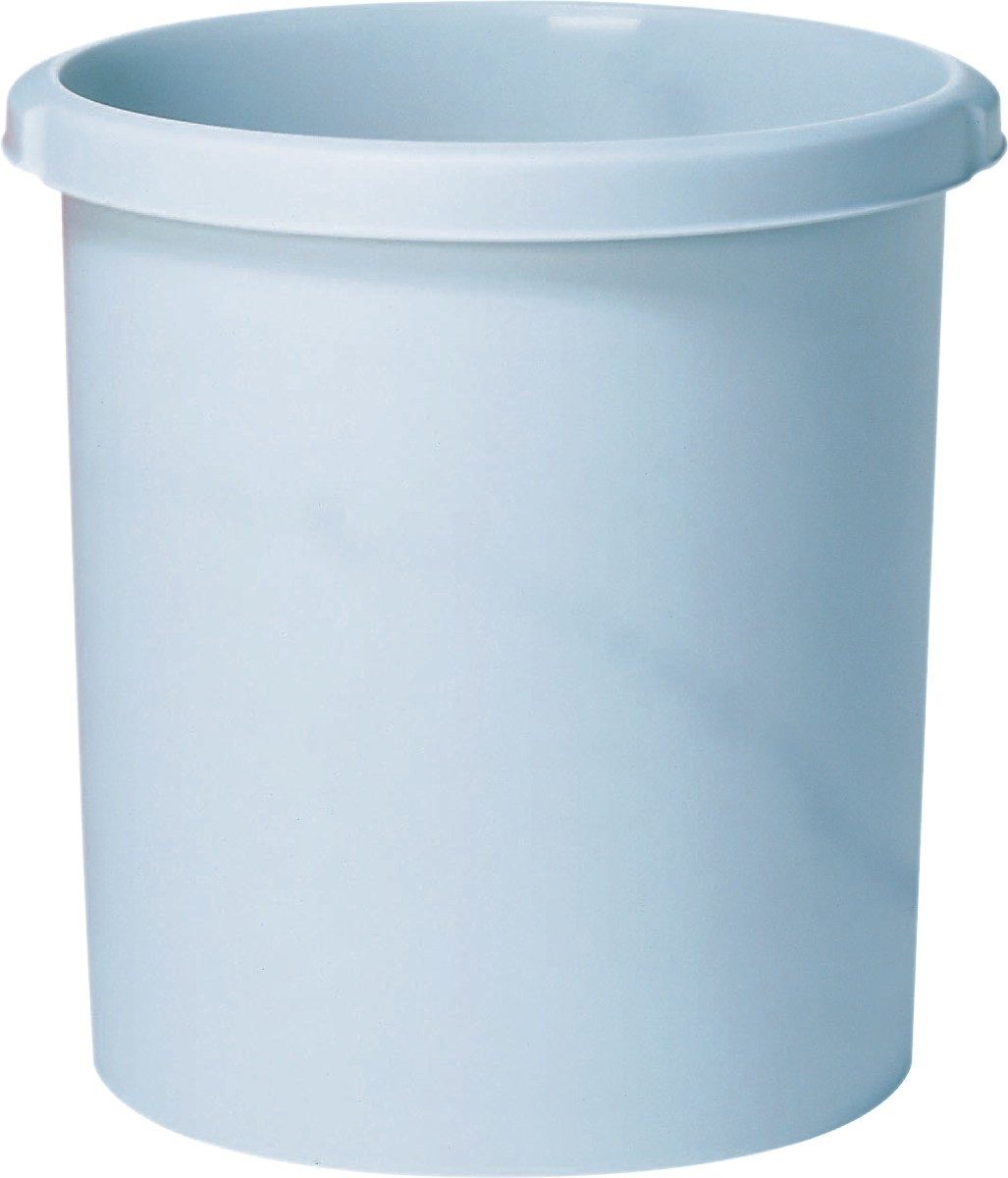 HAN-Bürogeräte Papierkorb Papierkorb Standard mit Griffmulden 30 Liter lichtgrau