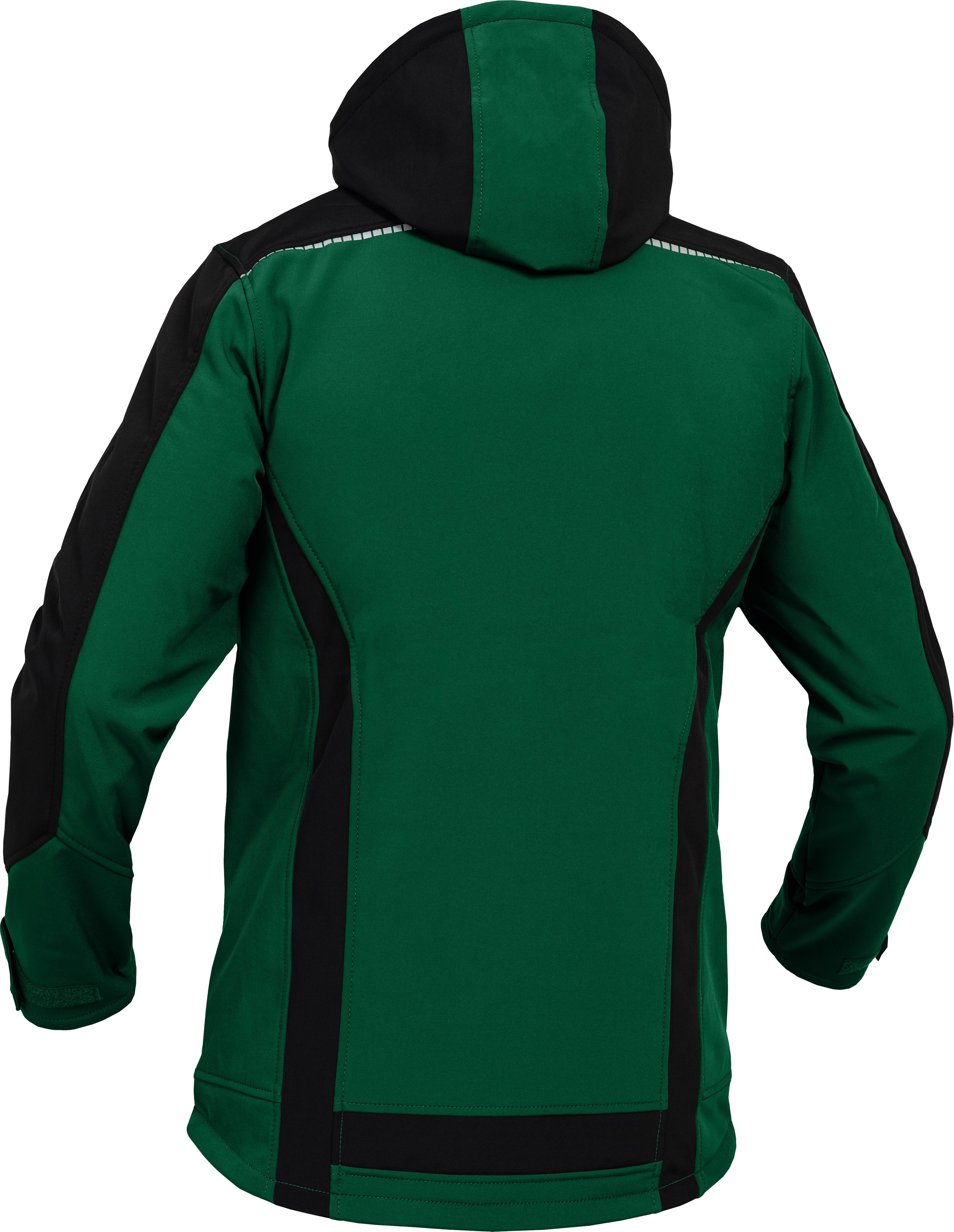 Leibwächter Softshelljacke Flex-Line Herren Übergangsjacke mit Kapuze (atmungsaktive Regenjacke, wasserdichte Softshell Arbeitsjacke) robustes 3-Lagenlaminat-Softshell, Reflektoren für gute Sichtbarkeit