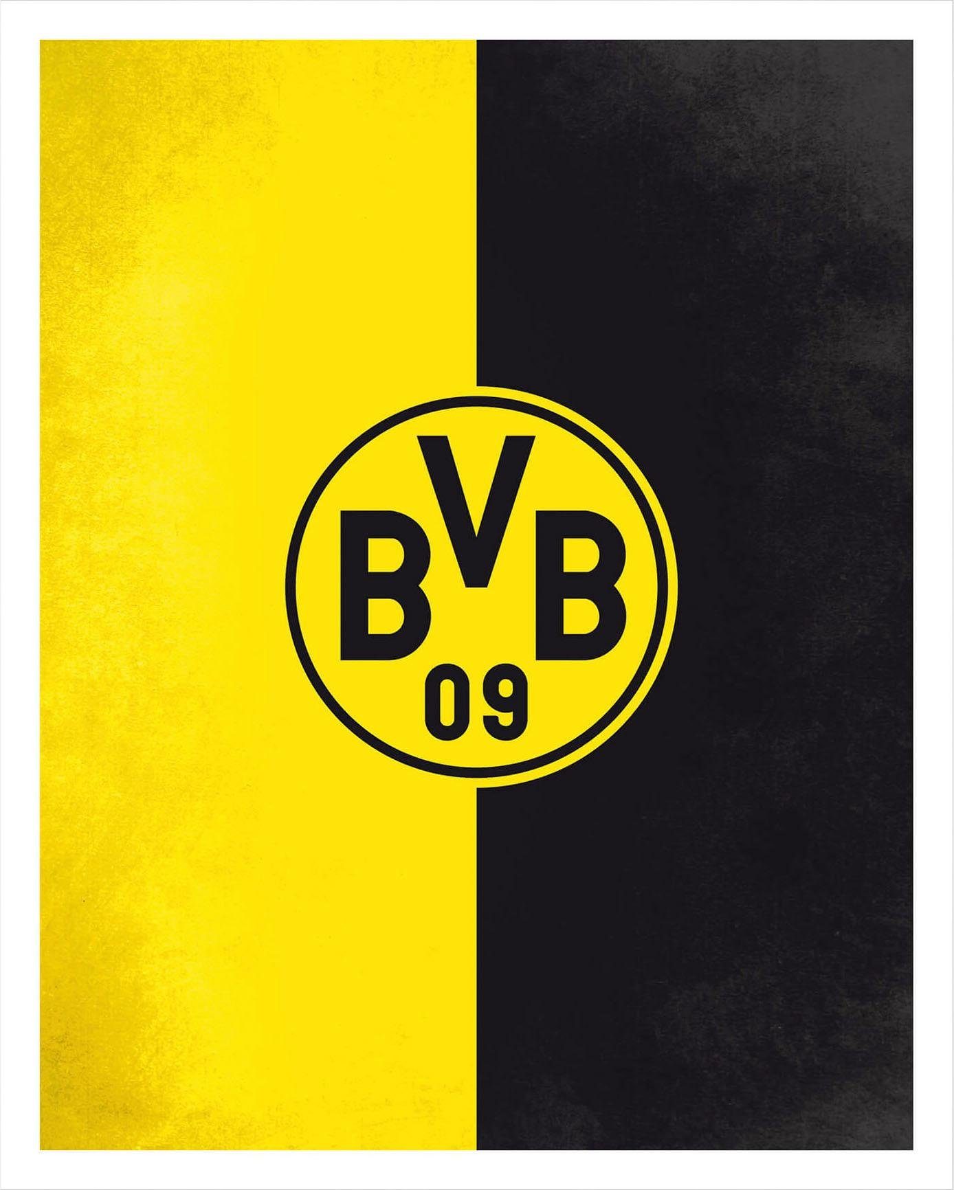 Poster »BVB Logo Gelb Schwarz« 80/100 cm kaufen | OTTO