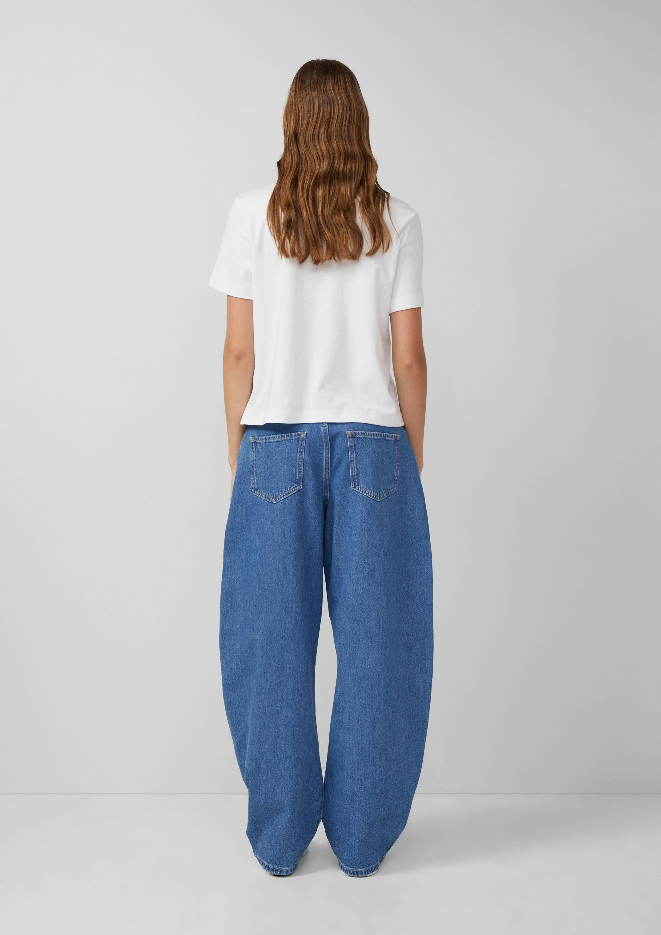 s.Oliver Weite Jeans Jeans-Hose Horseshoe Jeans / Relaxed Fit / High Rise / Barrel Leg