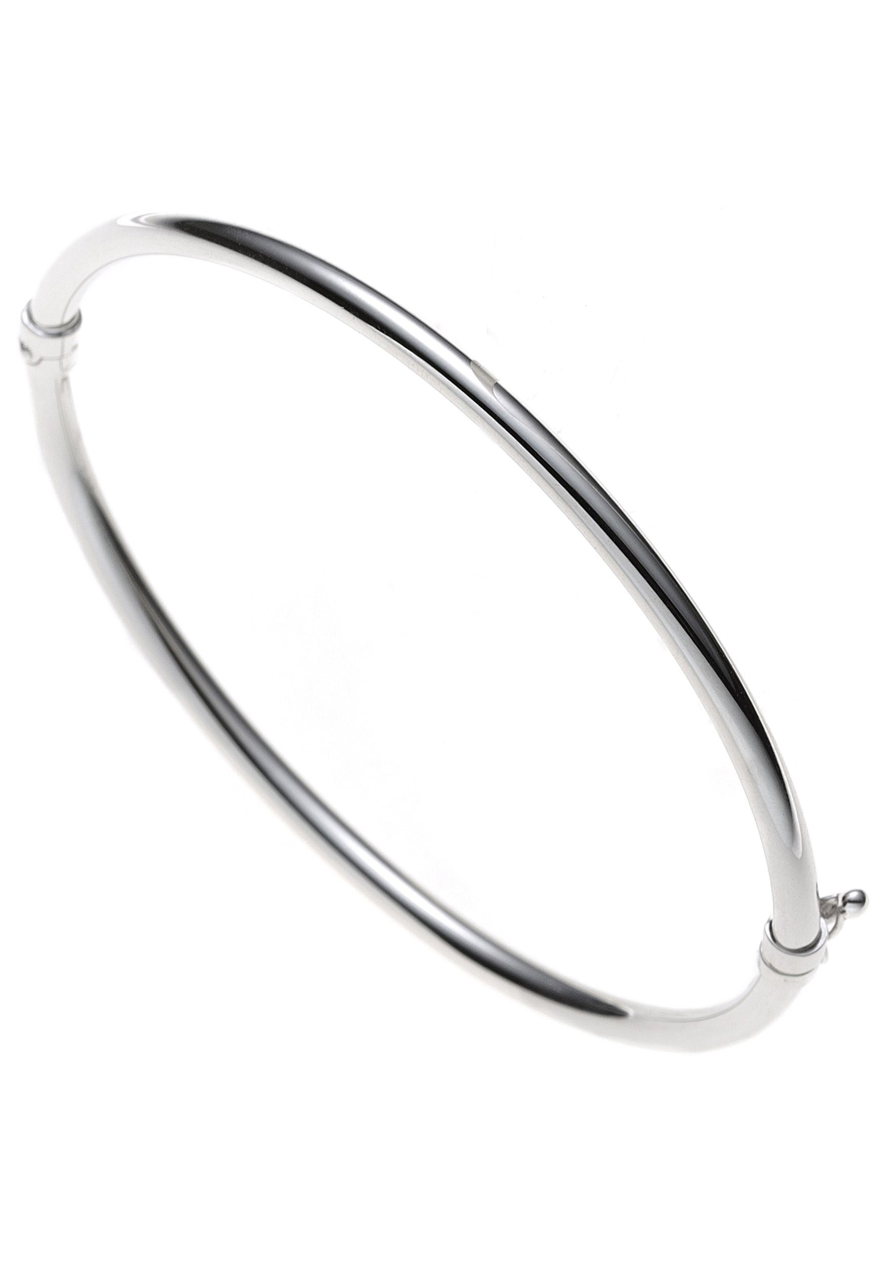 JOBO Armreif, oval 585 Weißgold