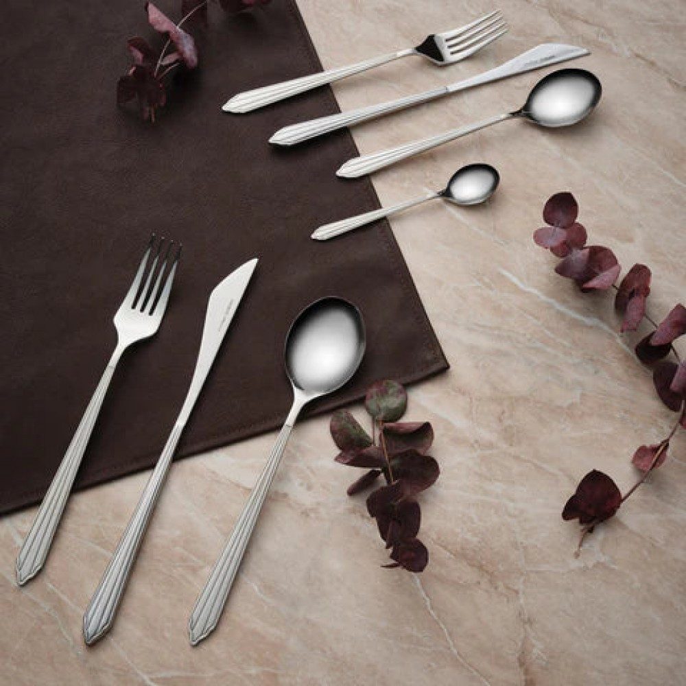 Karaca Besteck-Set Karaca Rebellion Besteckset 84-teilig aus Edelstahl, Silber