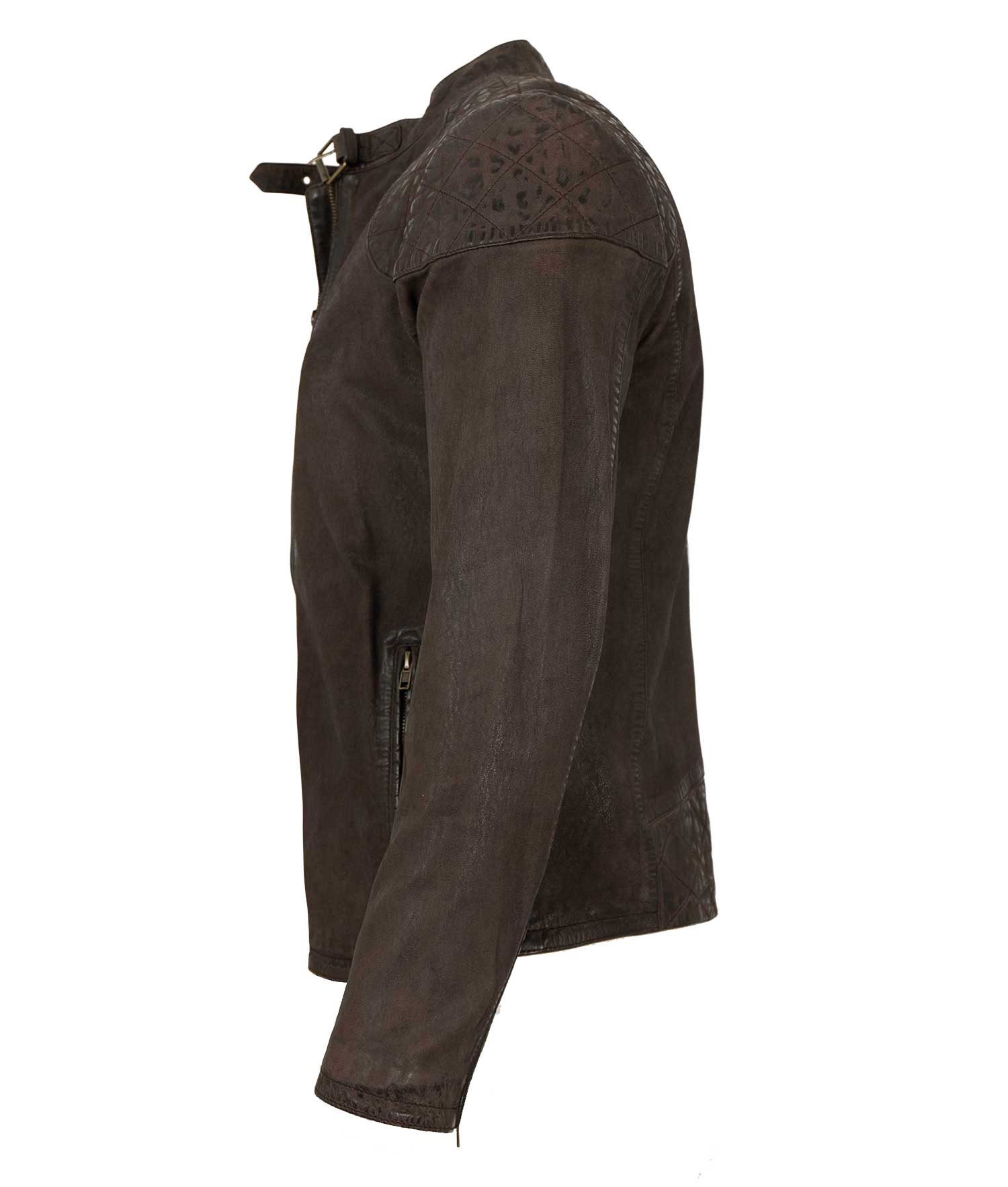 Freaky Nation Lederjacke On Track-FN Freaky Nation-Herren Lederjacke Bikerj günstig online kaufen