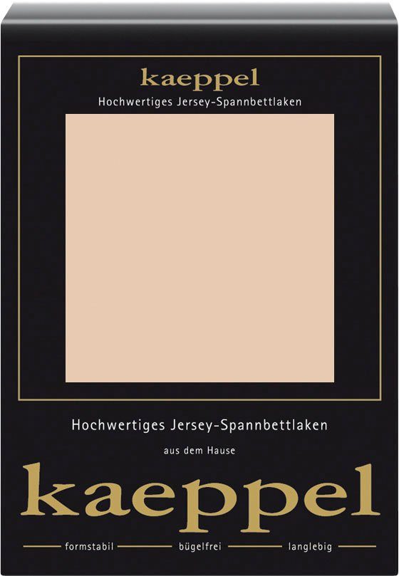 Kaeppel Spannbettlaken Single Jersey Mako Elasthan, günstig online kaufen