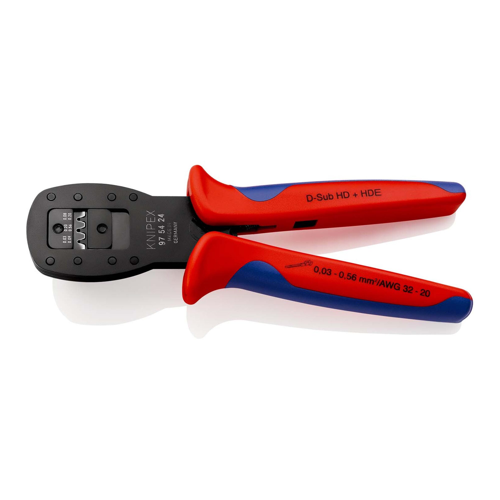 Knipex Crimpzange KNIPEX 97 54 24 Crimpzange für Miniaturstecker Parallelcrimp mit