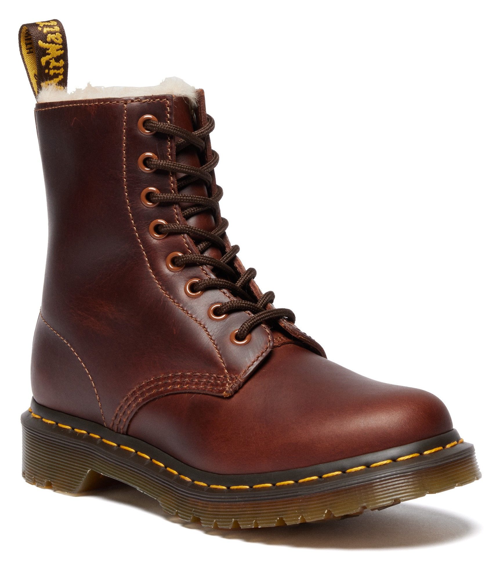 DR. MARTENS 1460 Serena Schnürboots Chunky Ботинки, Plateau Schuh, Ботинки mit Warmfutterausstattung