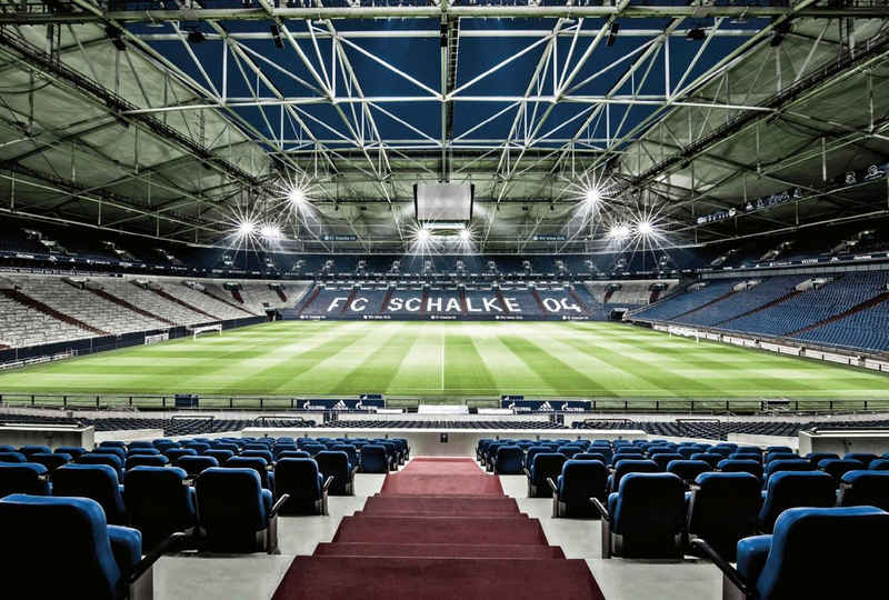 Wall-Art Vliestapete »Schalke 04 Arena Tribüne«