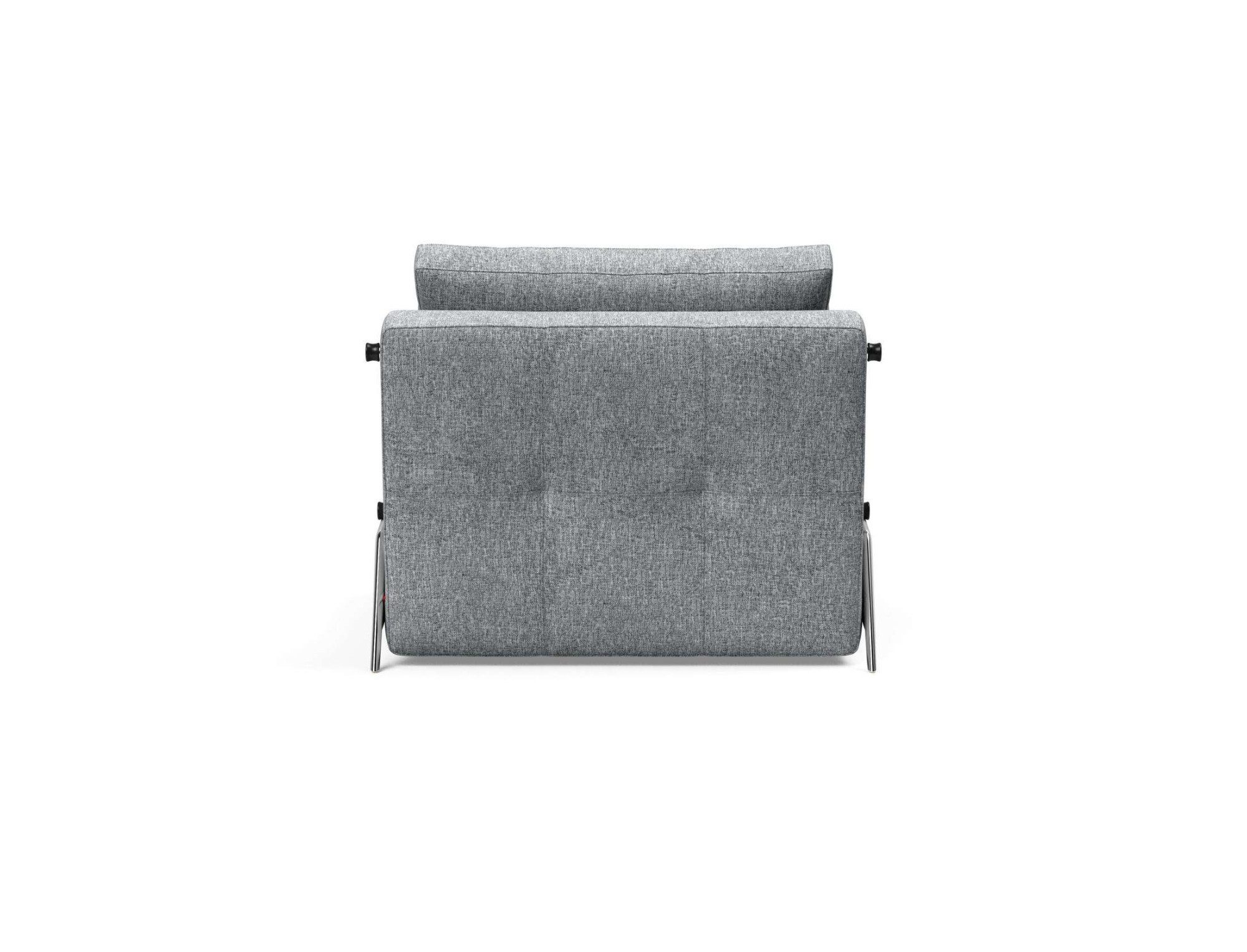 INNOVATION LIVING ™ Sessel CUBED Schlafsessel Füße chrom glänzend, Breite 95cm