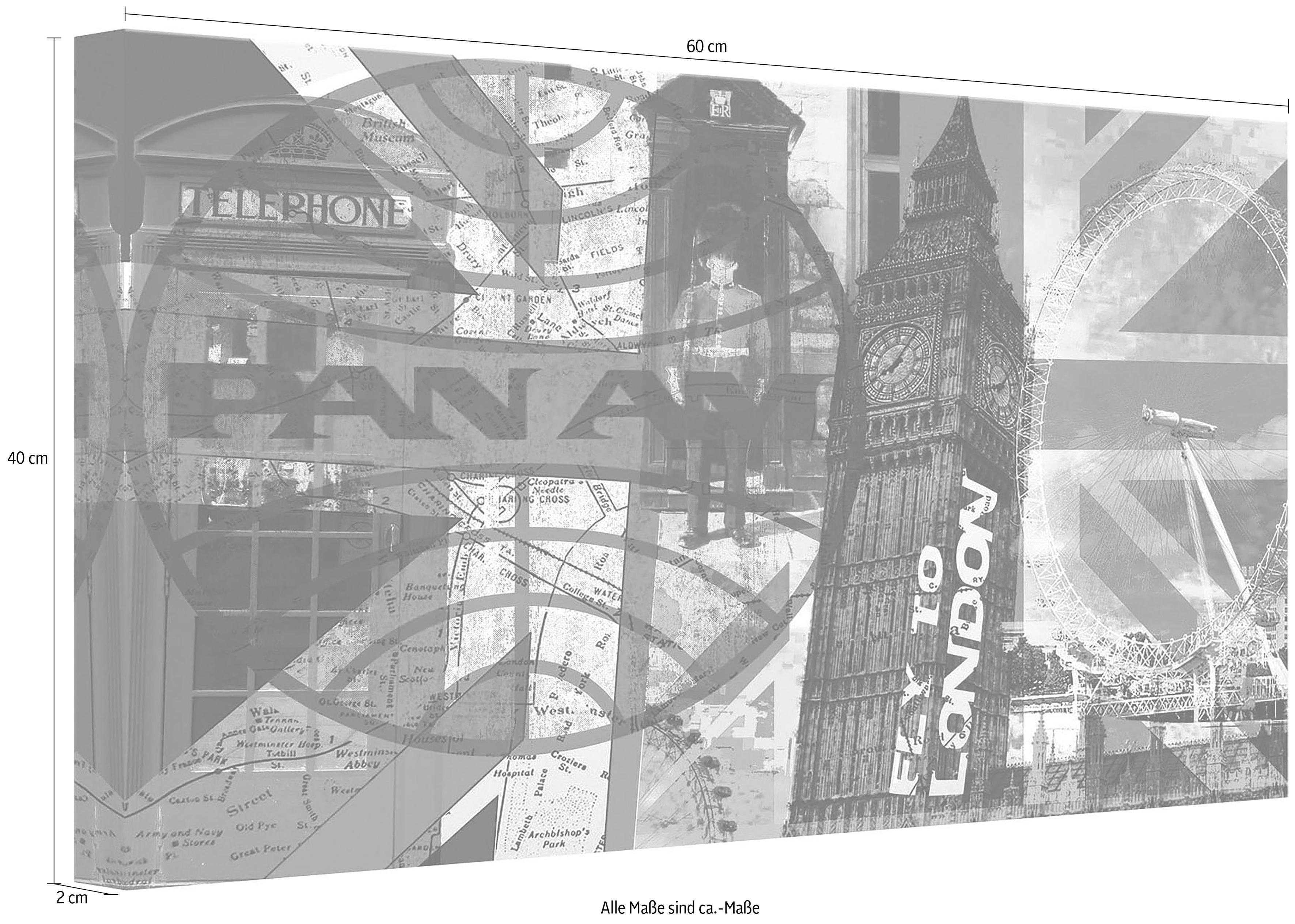 Wall-Art Leinwandbild »PAN AM - London«-Otto