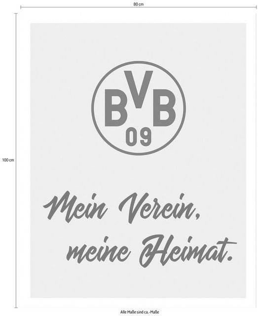 Wall-Art Poster »BVB Mein Verein, meine Heimat«, Poster, Wandbild, Bild, Wandposter-Otto