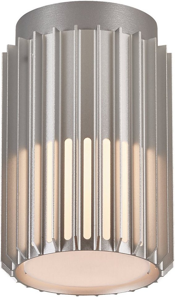 Nordlux Außen-Deckenleuchte Aludra, ohne Leuchtmittel, langlebiges  eloxiertes Aluminium, geeignet für Standard LED E27 Leuchtmittel