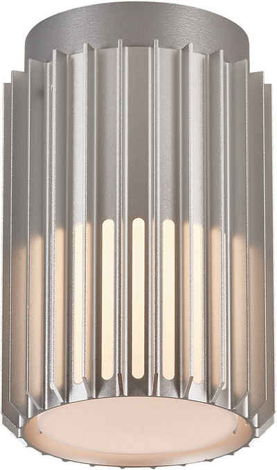 Nordlux Außen-Deckenleuchte Aludra, ohne Leuchtmittel, langlebiges eloxiertes Aluminium