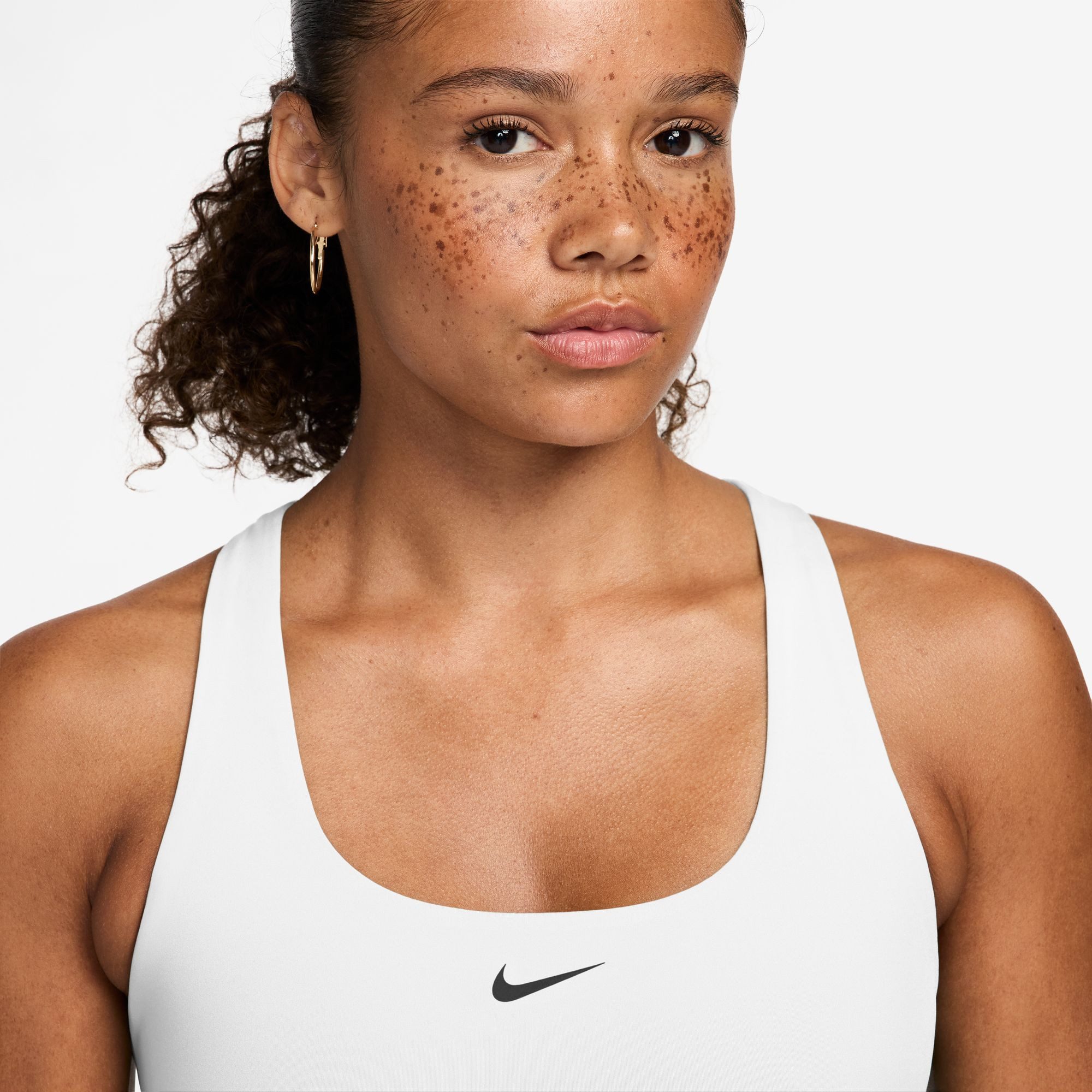 Nike Sport-BH W NP DF 365 LS BRA für sportliche Aktivitäten, glattes und elastisches Material