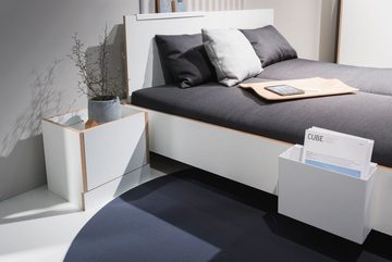 Müller SMALL LIVING Einzelbett FLAI HIGH, Überlänge Liegefläche 210 cm, Komfort Höhe 40 cm ohne Kopfteil