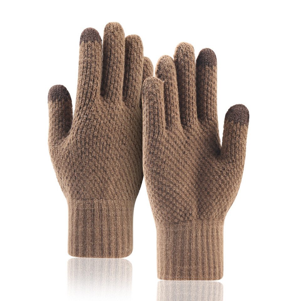 Coonoor Strickhandschuhe Outdoor-warme Strickhandschuhe mit Fleece, günstig online kaufen