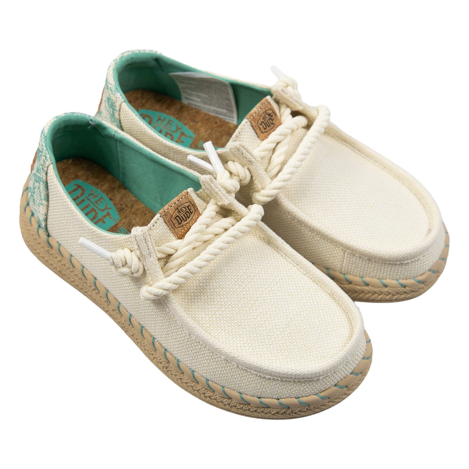 Hey Dude Wendy Espadrille Hibiscus Slip-On Sneaker mit Ziernähten