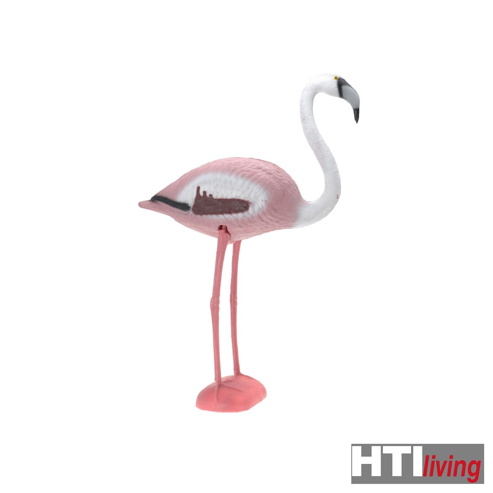 HTI-Living Flamingo Gartenfigur St), Gartendekoration Vogelfigur Rosa-Weiß, (1 Garten-Figur