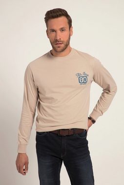 JP1880 T-Shirt Langarmshirt Stickerei Rundhals