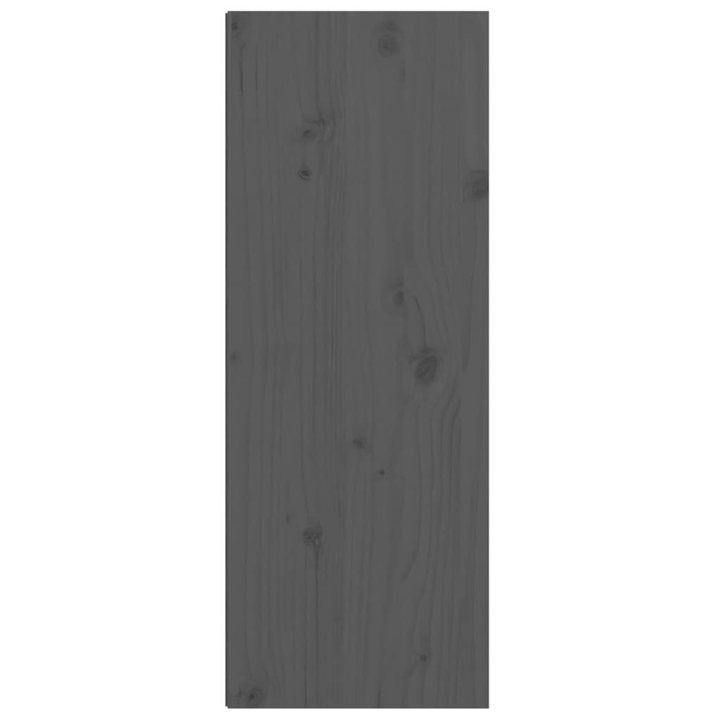 vidaXL Regal Wandschrank Grau cm Massivholz Kiefer Schränkchen 30x30x80
