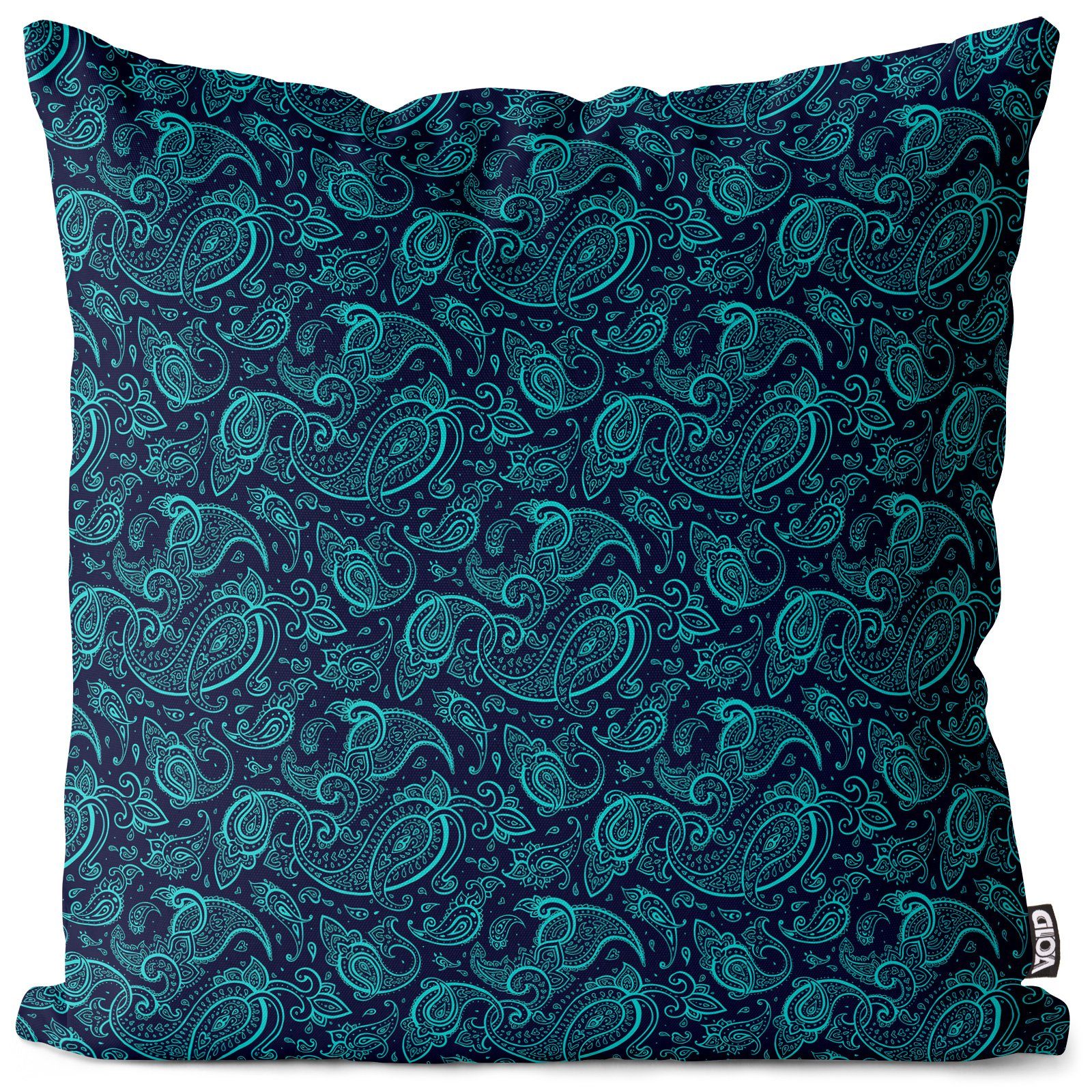 VOID Kissenbezug, (1 Stück), Ethno Paisley Design Muster Tattoo Blumen natur retro vintage r b