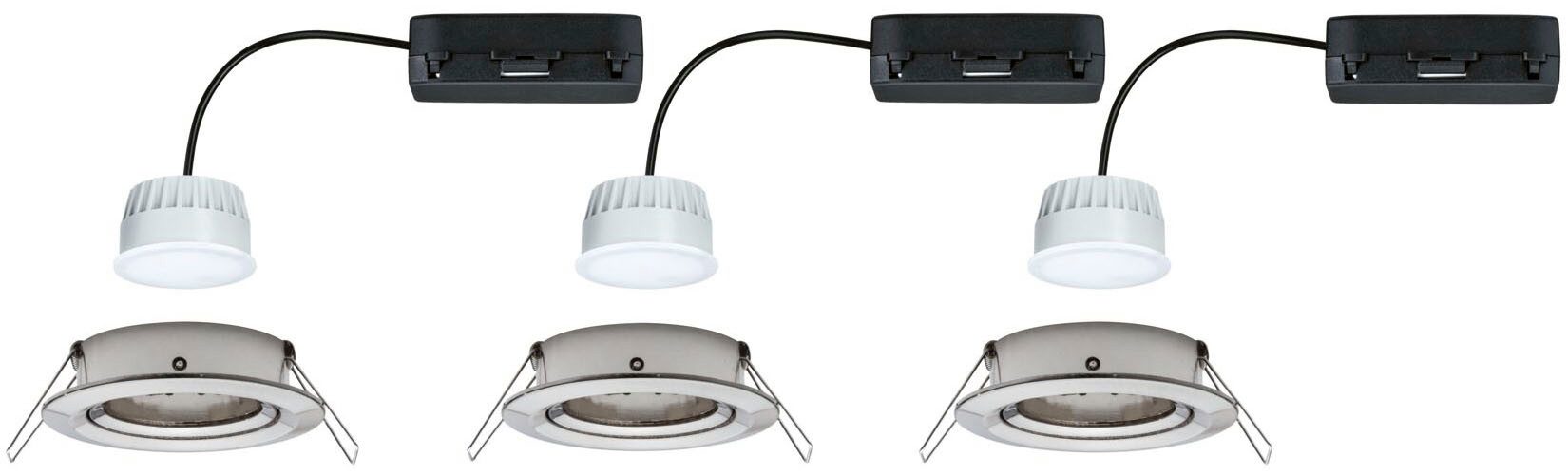 Paulmann LED Einbauleuchte LED Einbauleuchte Nova Coin rund 84mm 50°, LED fest integriert, Tageslichtweiß, Memoryfunktion, Farbwechsler, Farbsteuerung, Dimmer, Smart Home