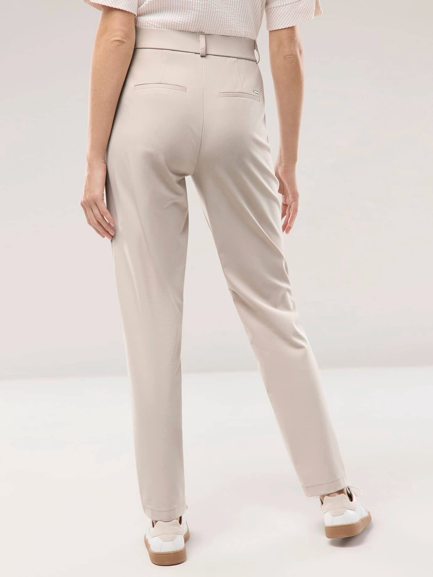 Walbusch Jerseyhose Damen Jerseyhose Stretch Relaxbund Tunnelzug Regular Fit