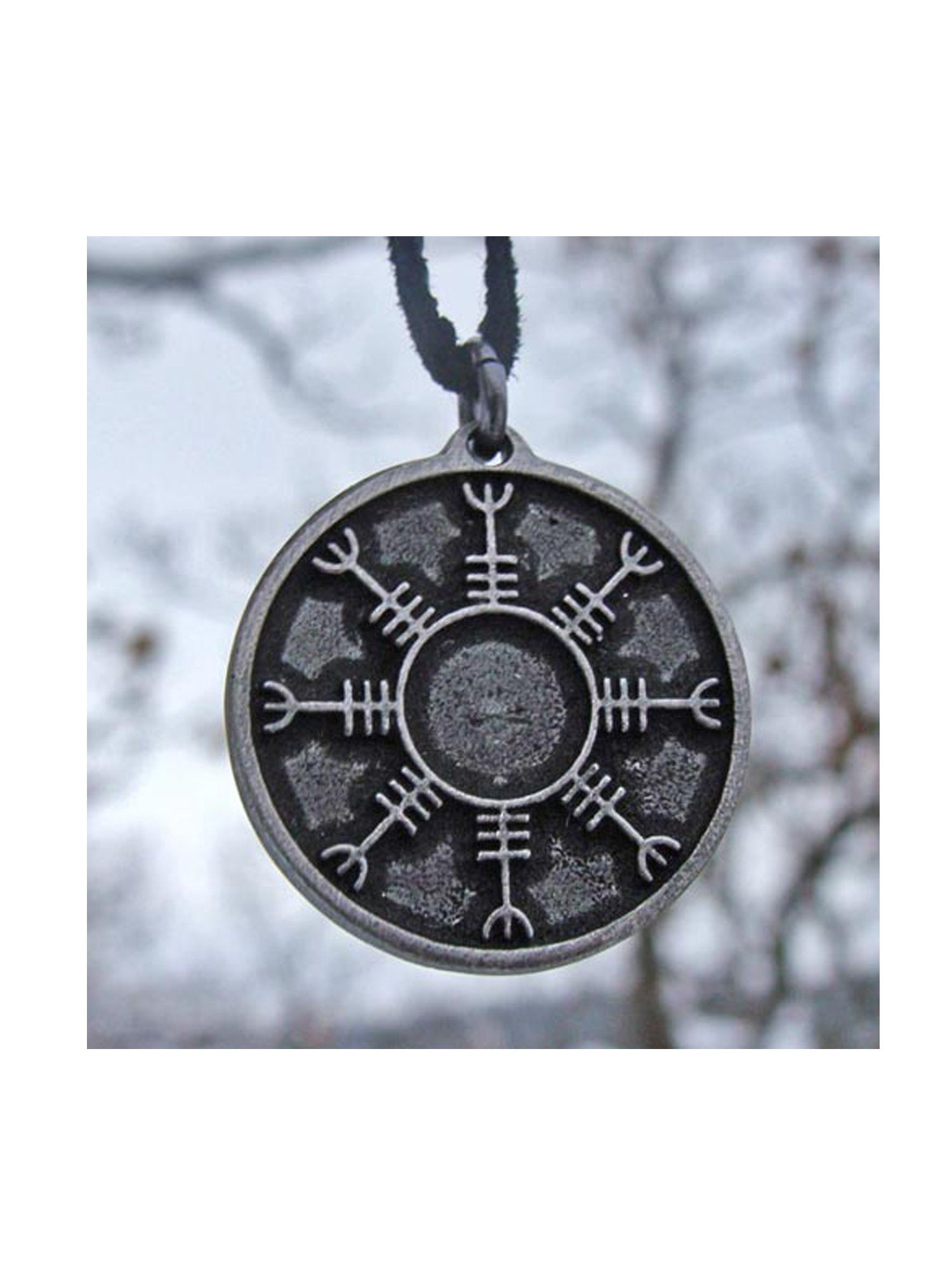 Adelia´s Amulett Anhänger Das Erbe der Nordländer Talisman, Helm of Awe - Schutz vor Kraftmissbrauch