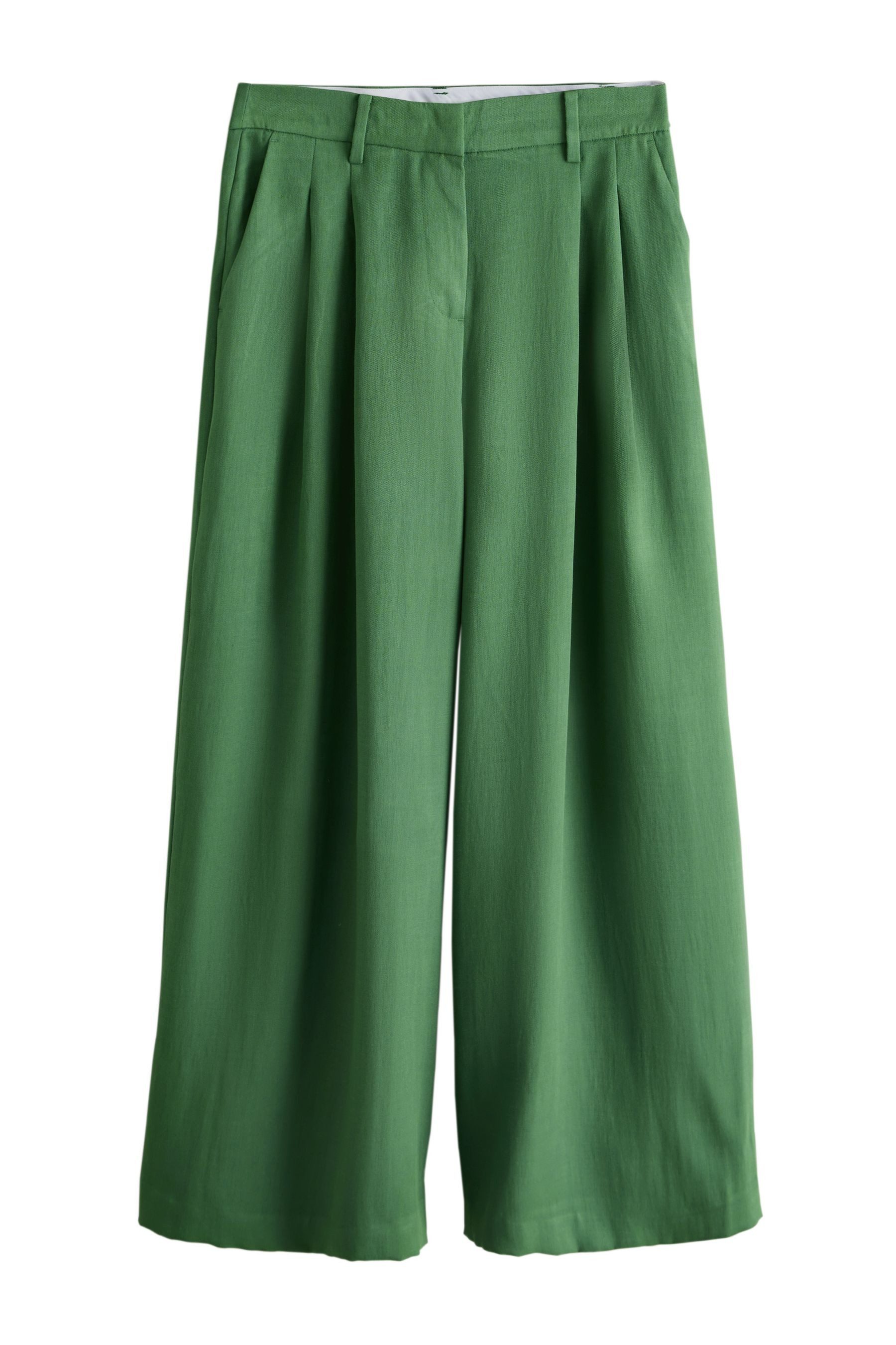 Anzughose Palazzo-Hose in Knitteroptik