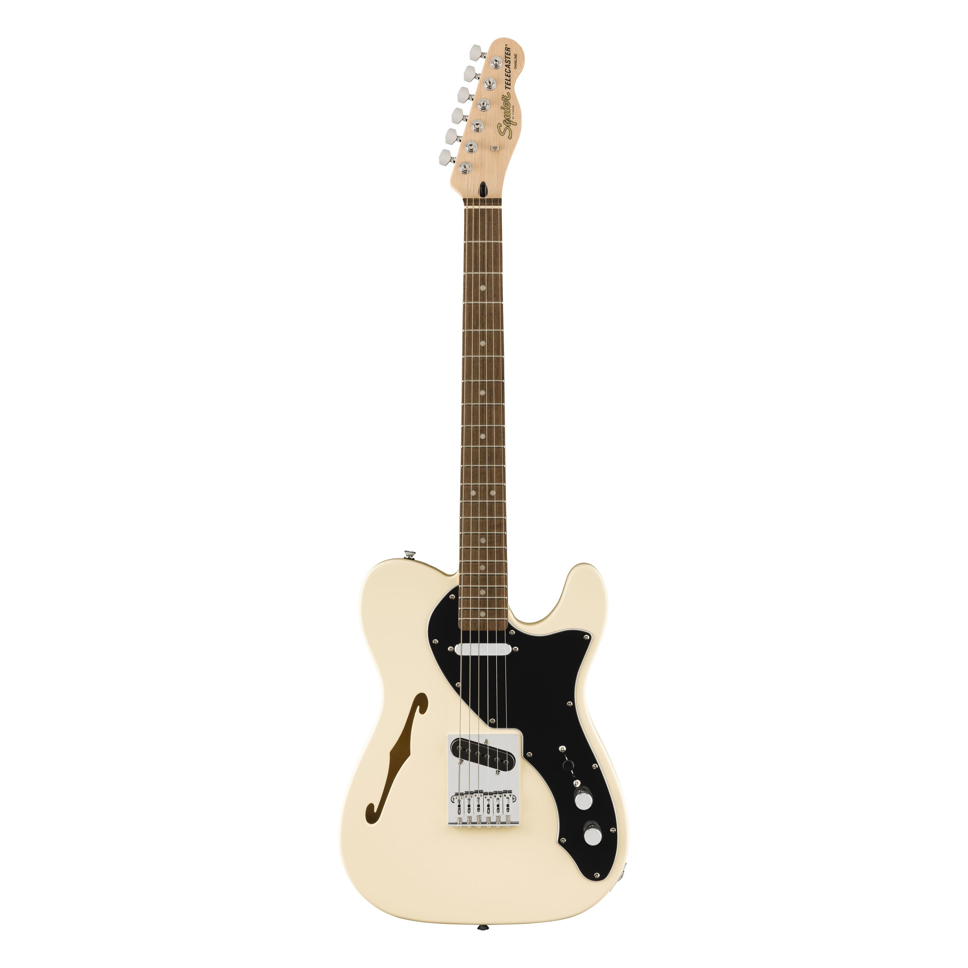 Squier E-Gitarre, E-Gitarren, T-Modelle, Affinity Telecaster Thinline OWT Olympic White - E-Gitarre