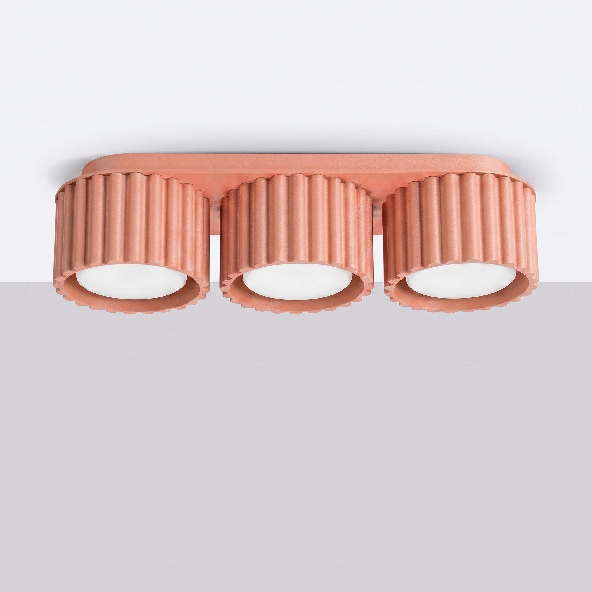 SOLLUX lighting Deckenleuchte Plafond AURA 3 apricot Gx53, Nicht enthalten