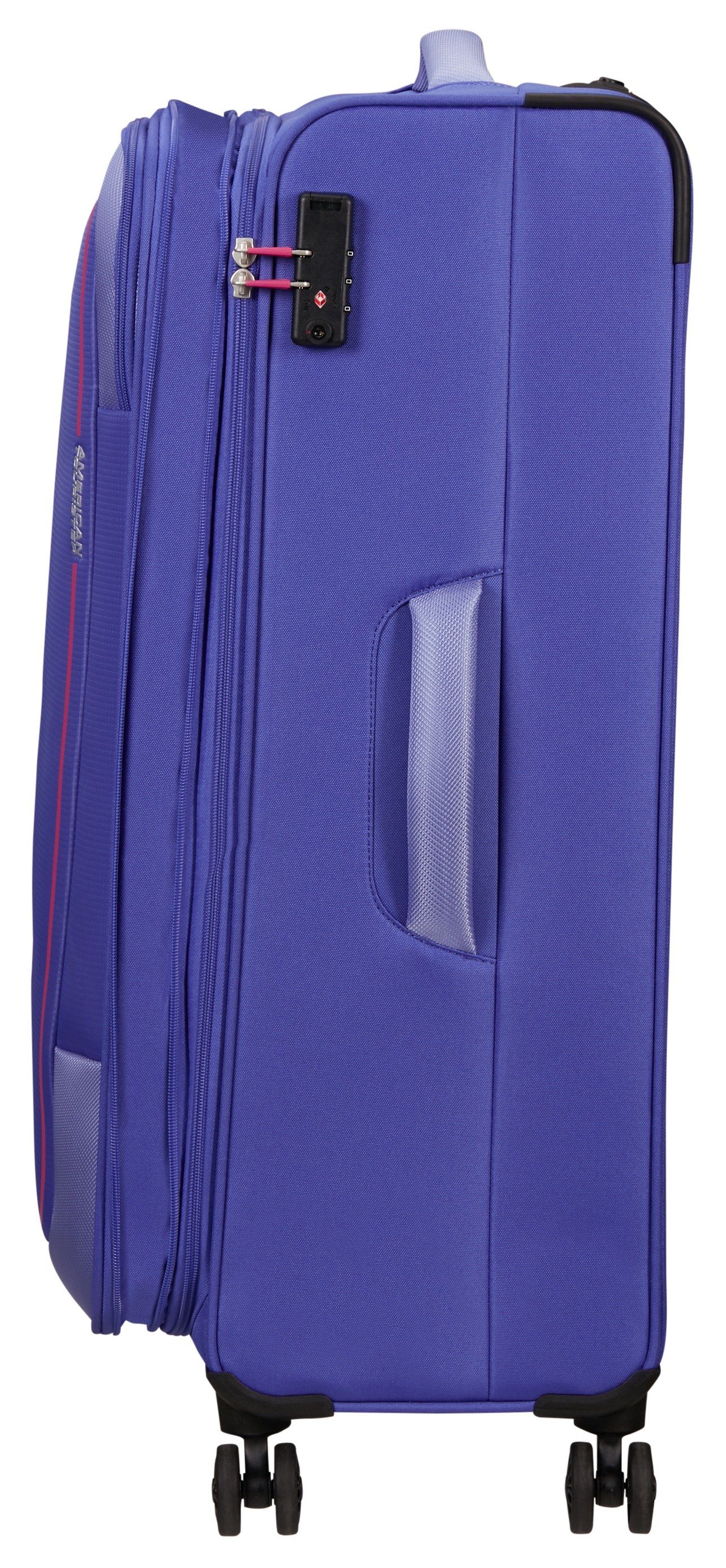 80, PULSONIC Tourister® Spinner lilac Rollen soft 4 Koffer American