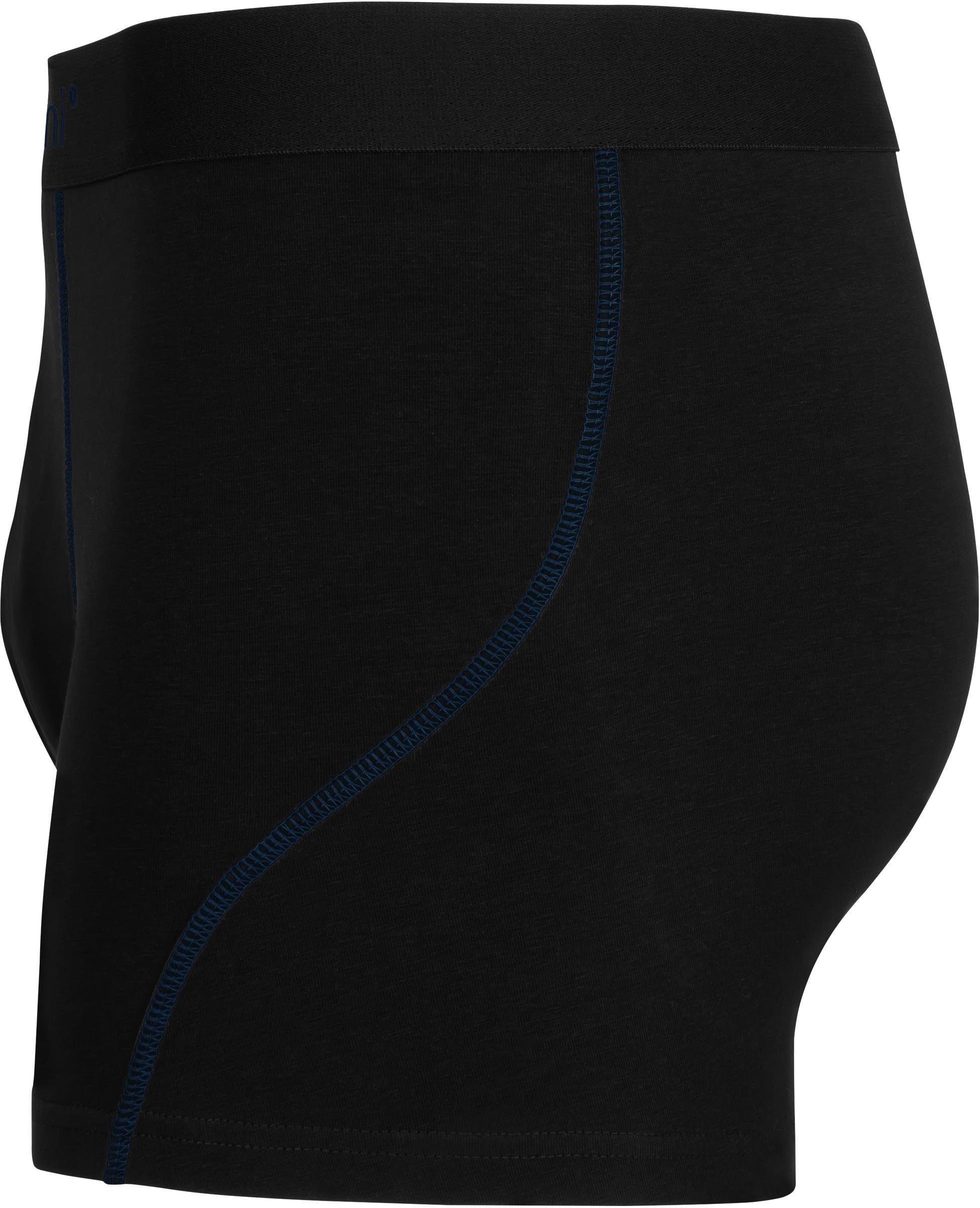 Männer atmungsaktiver normani aus Unterhose für Herren Baumwoll-Boxershorts Boxershorts 6 Baumwolle Grau/Dunkelblau/Schwarz