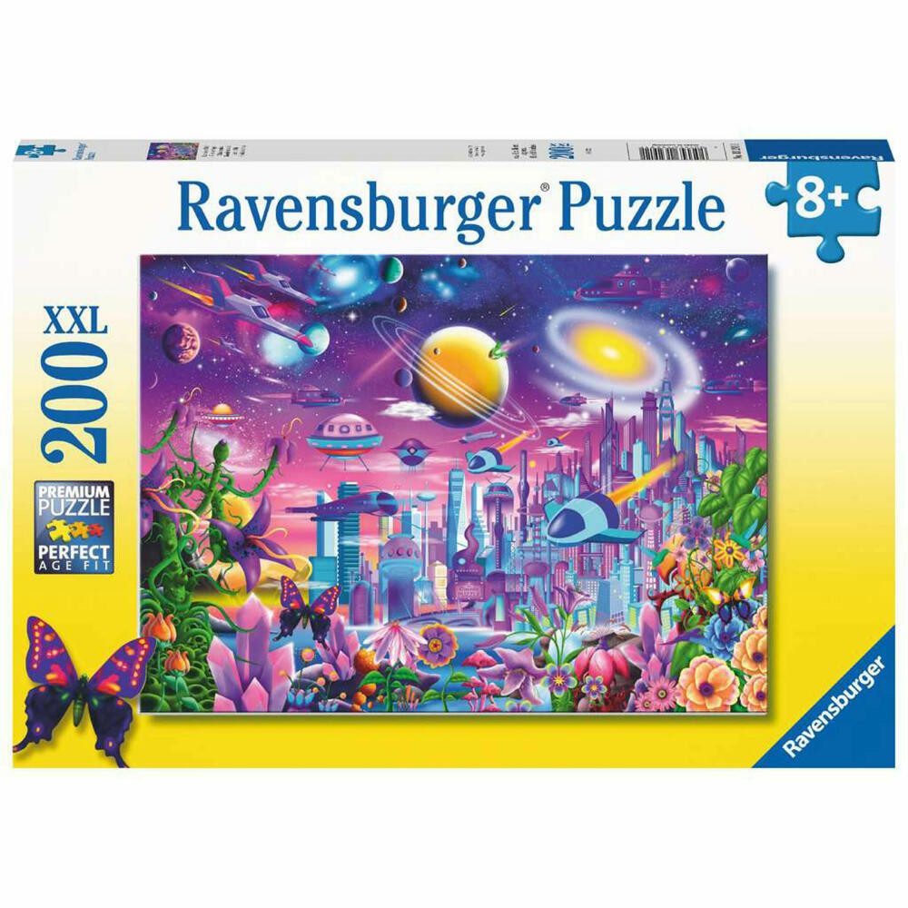 Ravensburger Puzzle Kosmische Stadt 200 Teile XXL, 200 Puzzleteile