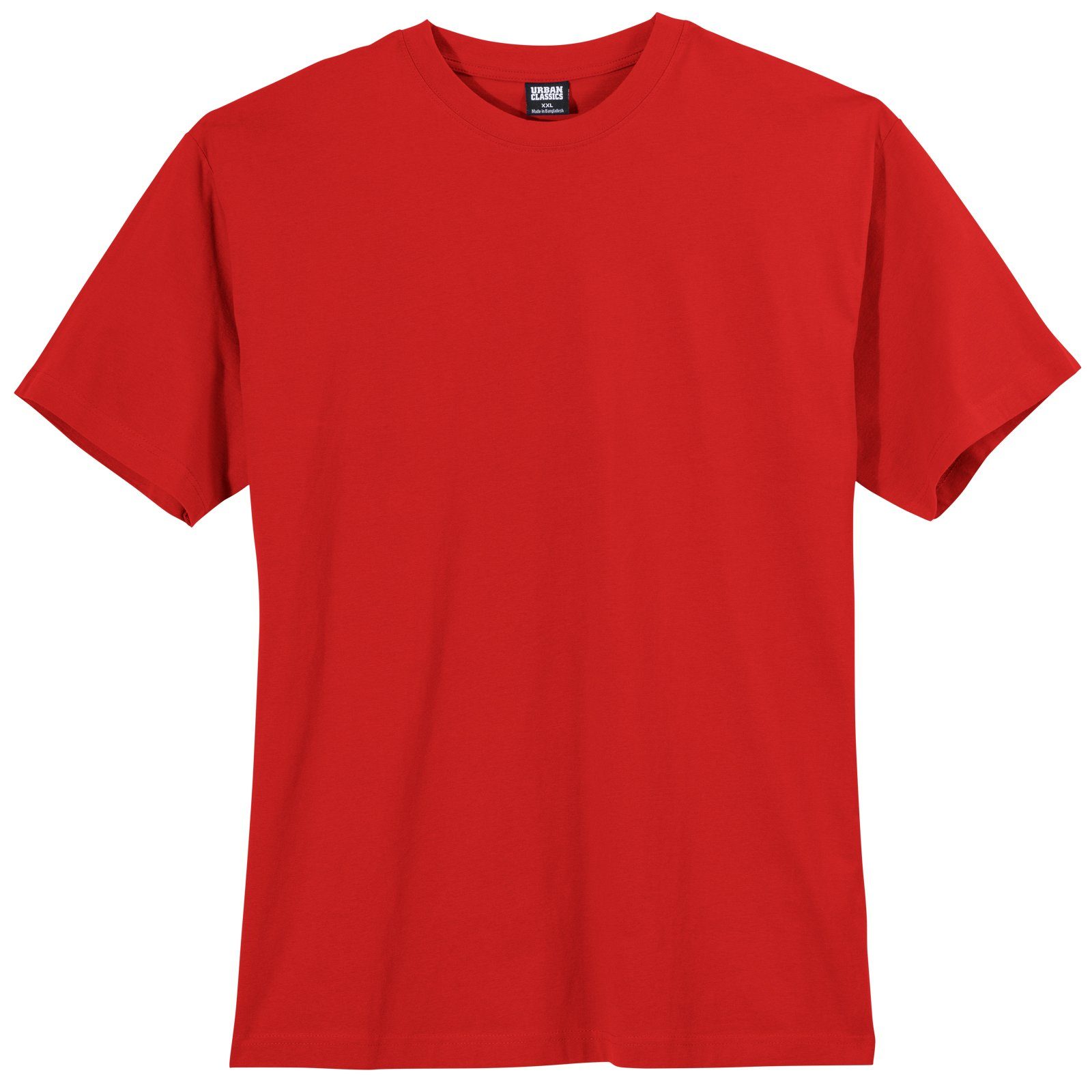 Urban Classics Plus Urban Classics rot Rundhalsshirt Size Herren Übergrößen T-Shirt