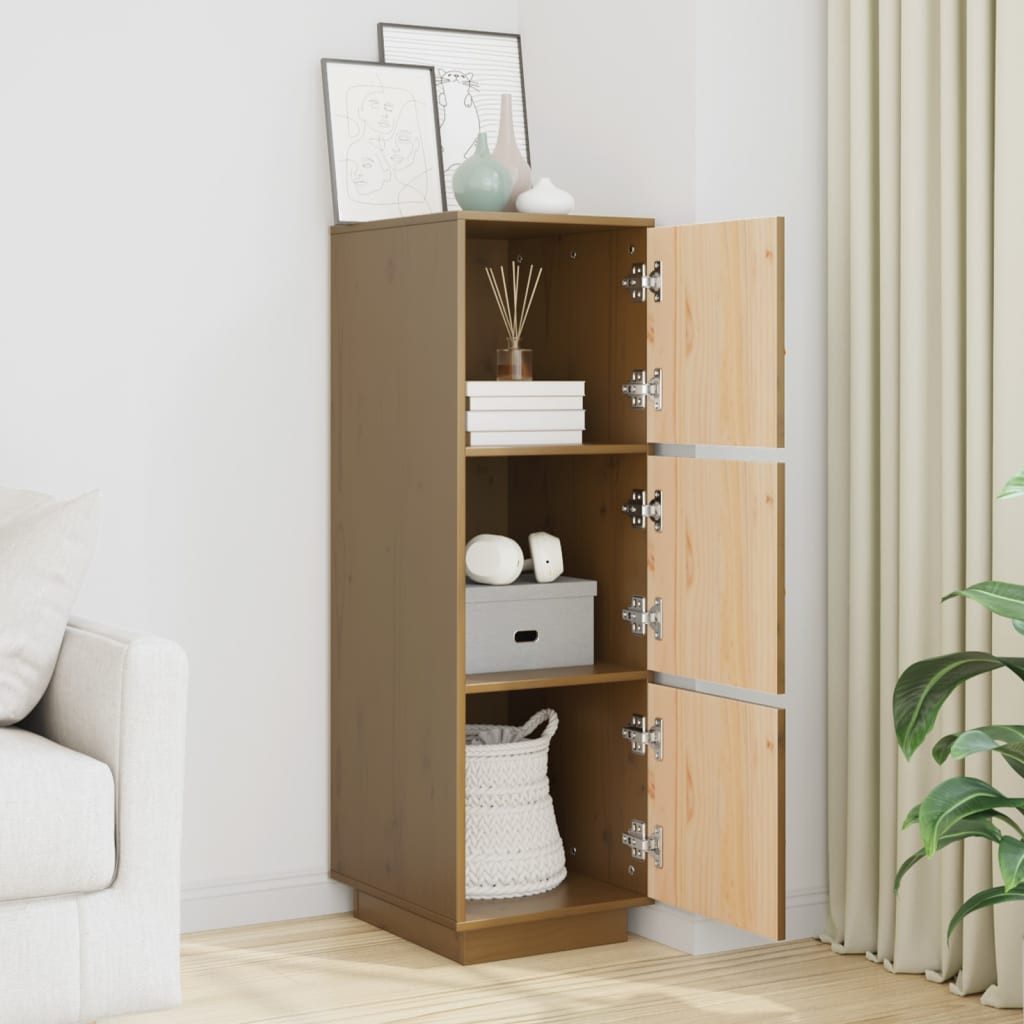 furnicato Highboard Klassisches aus massivem Kiefernholz 34 x 40 x 108,5 cm (1 St)