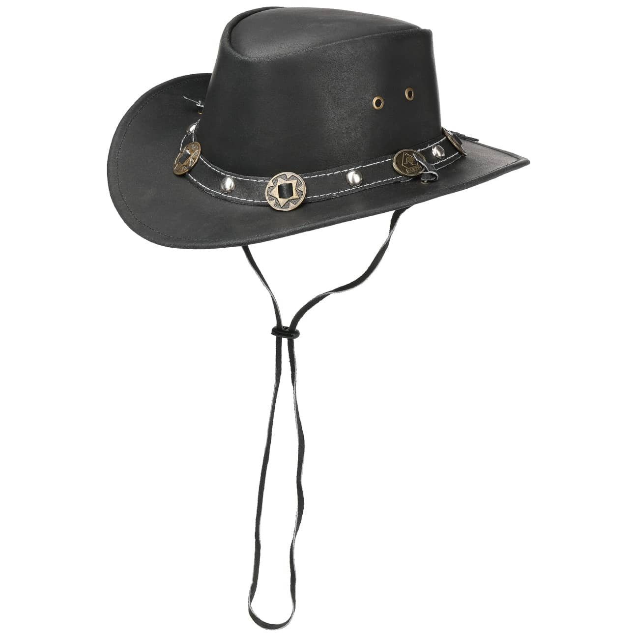 Scippis Cowboyhut (1-St) Echtleder mit Kinnband, günstig online kaufen
