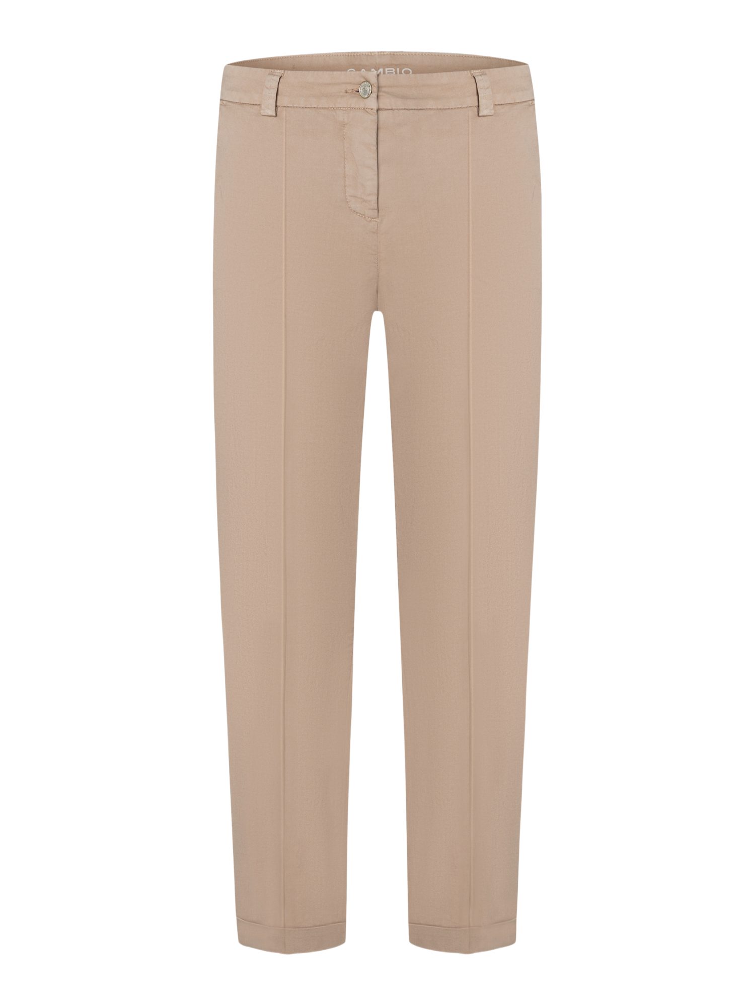 Cambio Stoffhose natur,Casual,Baumwolle,Unifarben,Regular Fit,Mittel