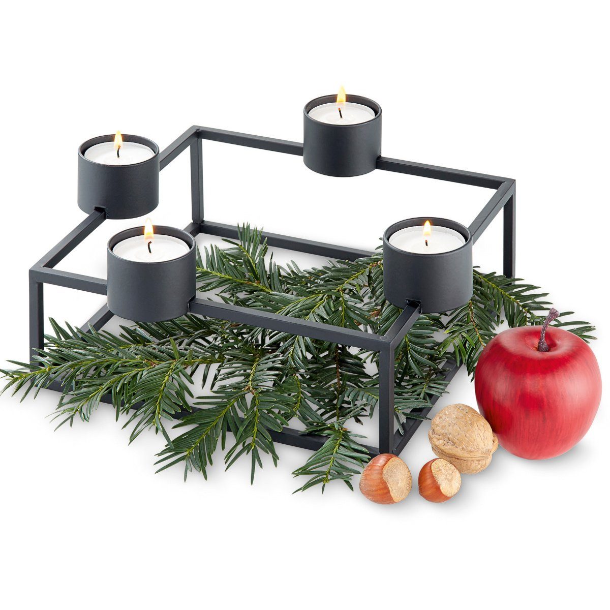 PHILIPPI Teelichthalter Magnetischer Teelichthalter, Adventskranz CUBO