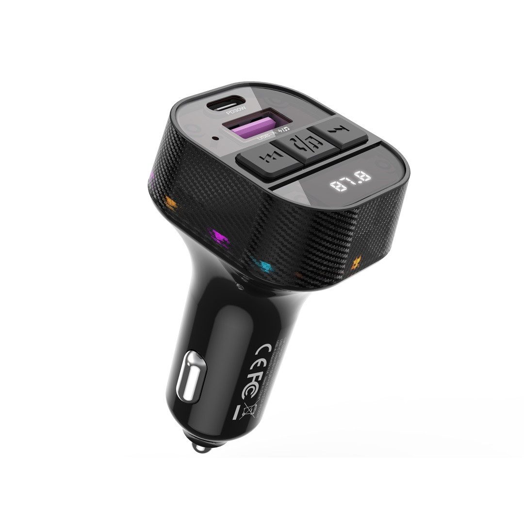 XO Transmitter FM Bluetooth MP3 Autoladegerät 30W Smartphone-Ladegerät