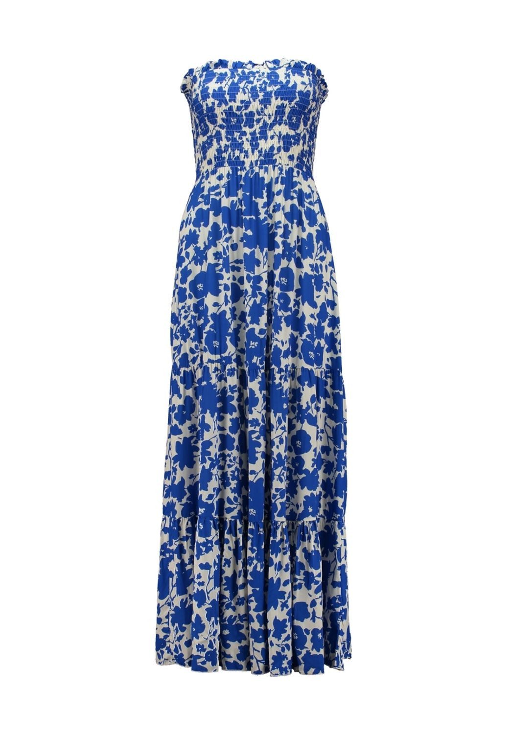 HaILY’S Sommerkleid Haily`s Gesmoktes Maxikleid Blau günstig online kaufen