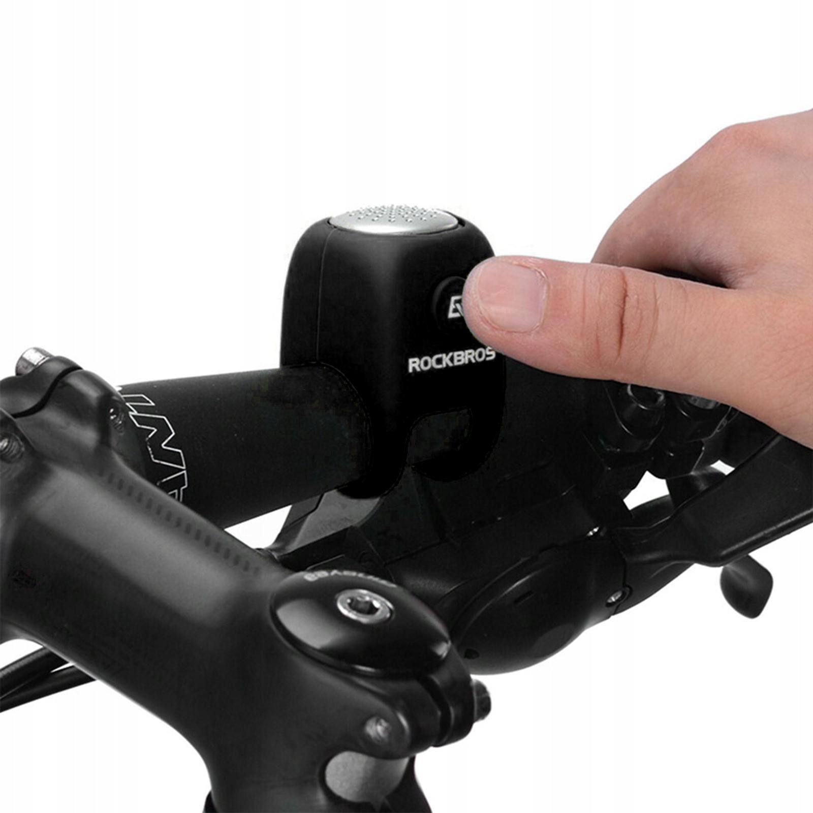 ROCKBROS Fahrradklingel MTB Rennrad E-Bike Lenker Fahrradklingel, Elektrische Hupe Laut Mini Alarm Signal Klingel