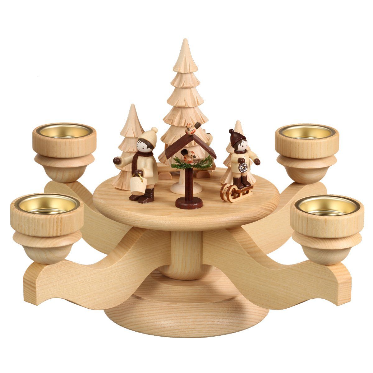 Volkskunstwerkstatt Unger Kerzenständer Adventsleuchter Vogelfütterung günstig online kaufen