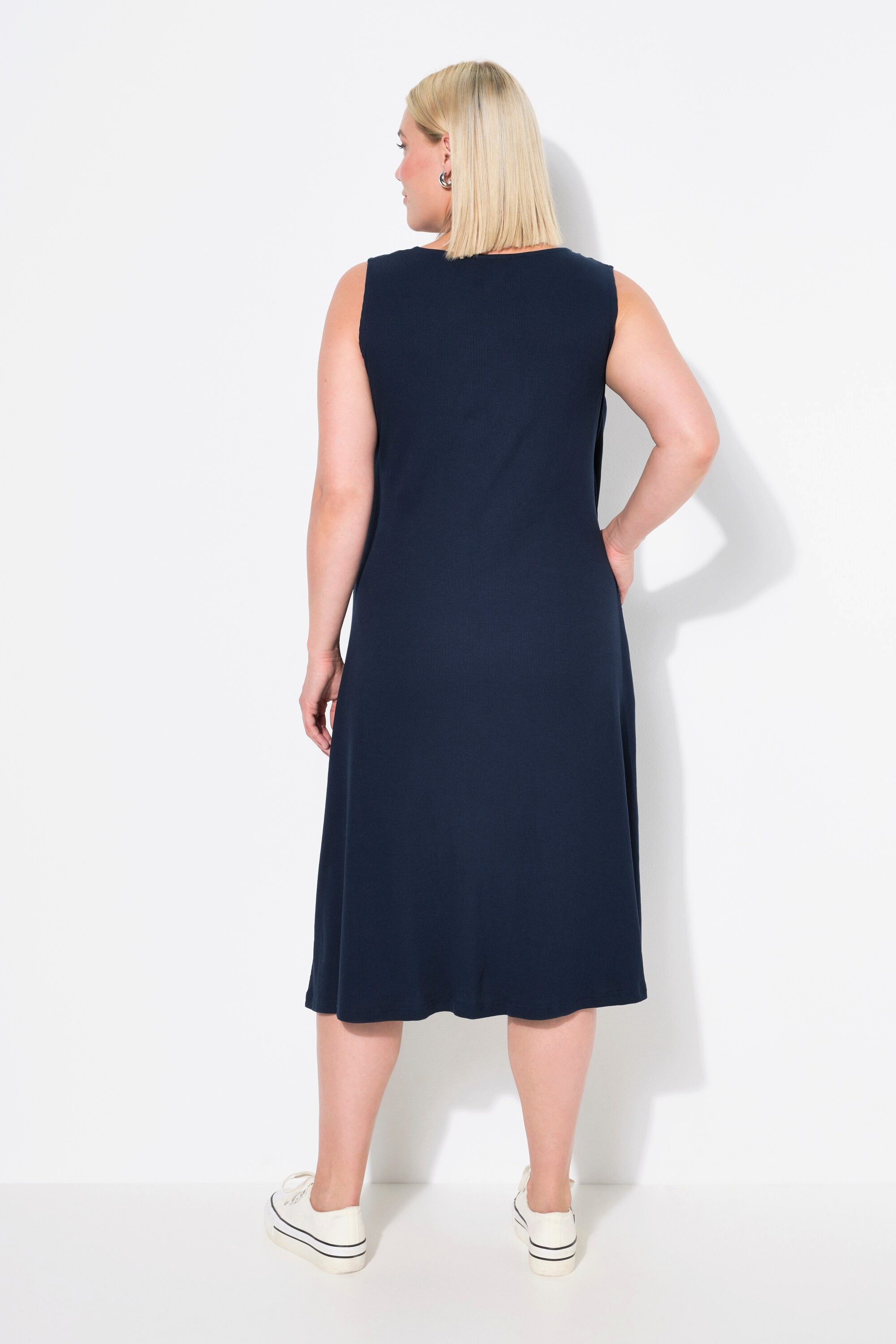Ulla Popken Jerseykleid Kleid Stillfunktion Rippjersey Wickeloptik Schwangerschaft