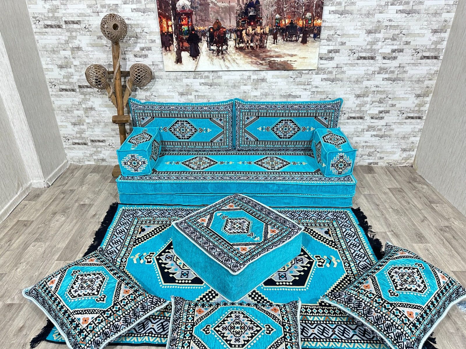 Sofa Arabisches Sofa, Palettensofa, Orientalische Sitzecke, Sitzkissen