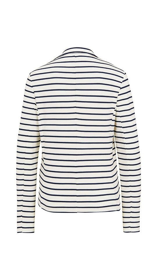 Faber Strickjacke Taillierter maritimer Streifenblazer